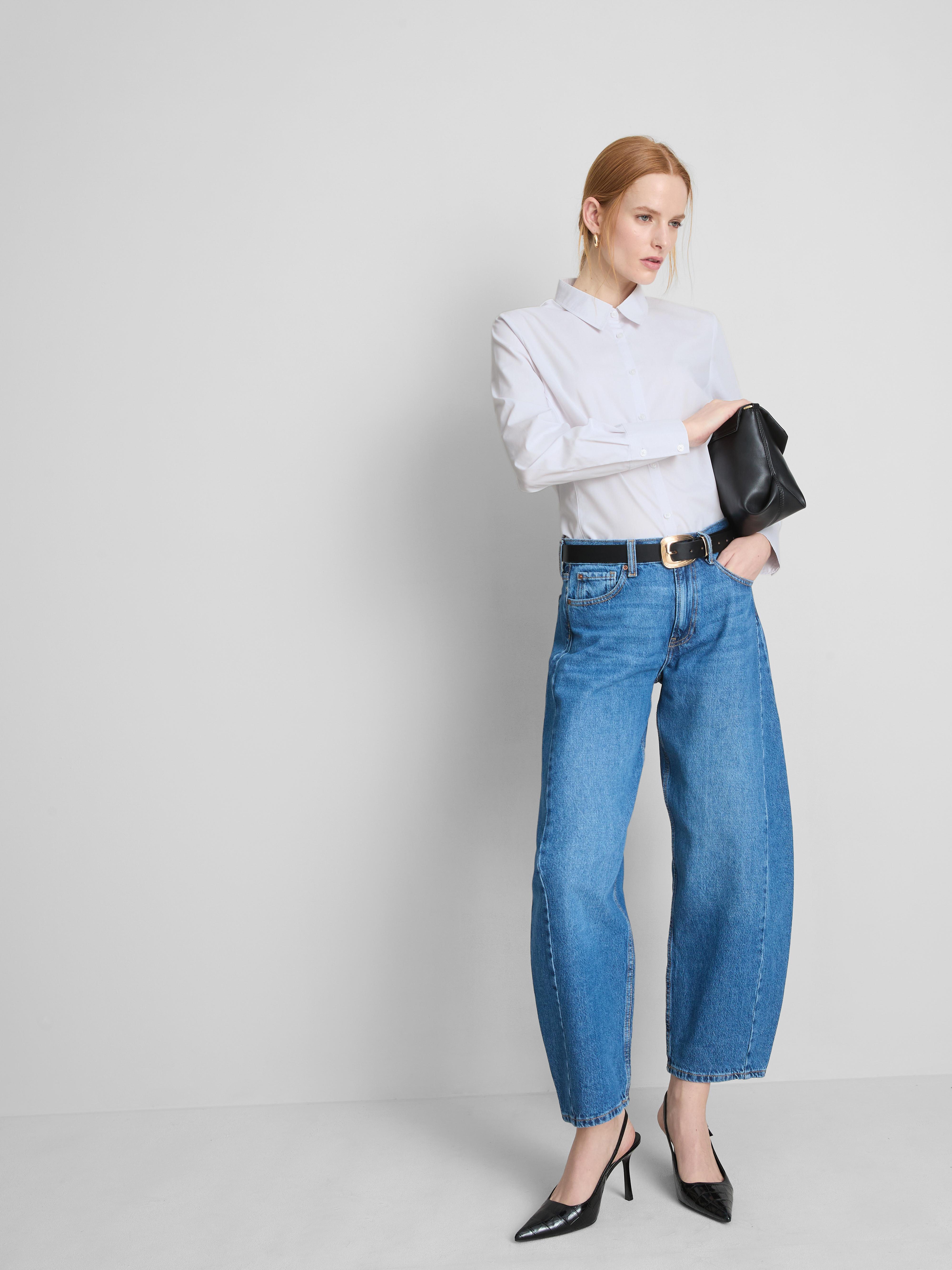 Long Sleeve Workwear Shirt - White