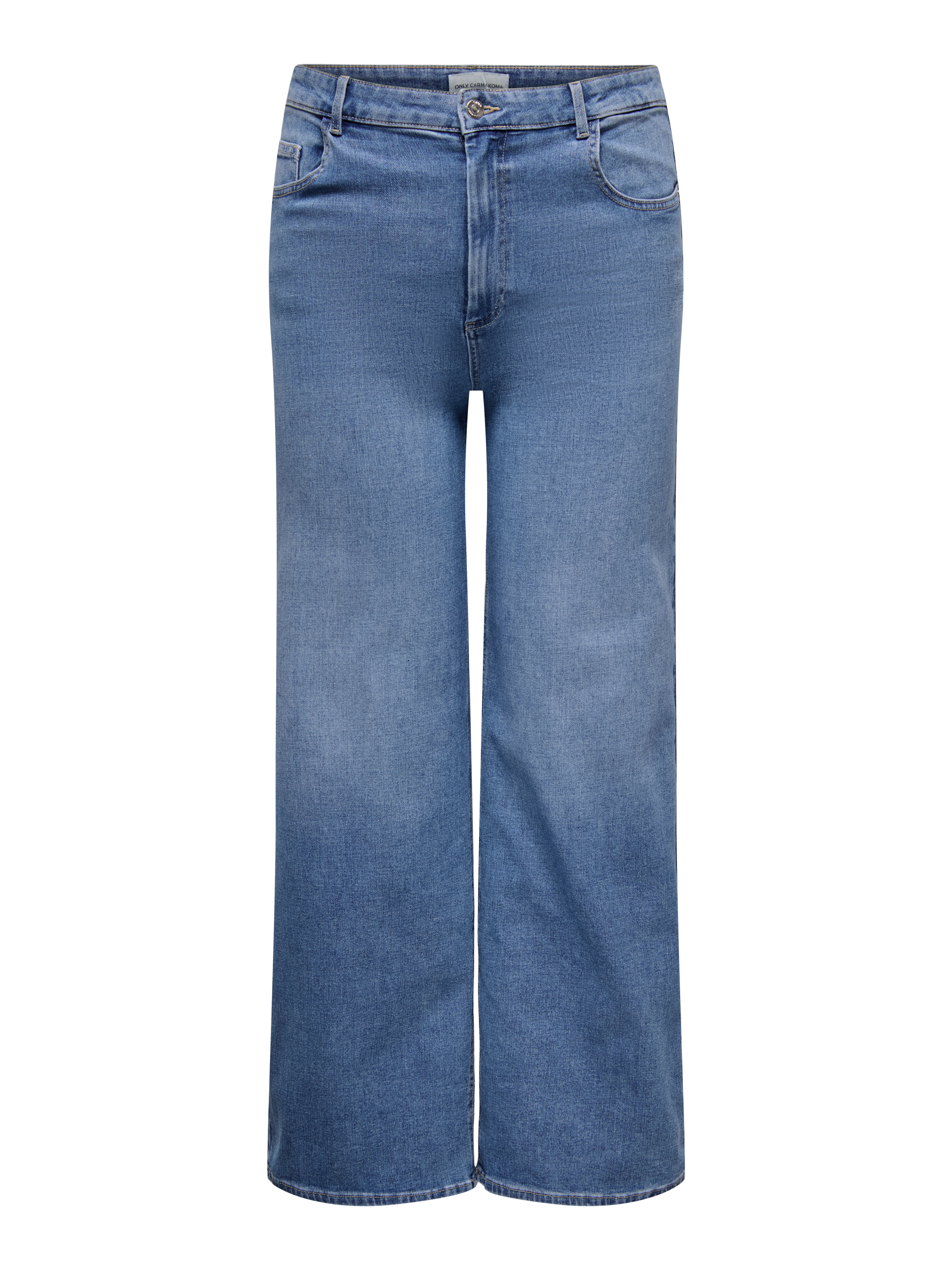 CARBILLY High waist Wide Leg Fit Jeans Light Blue Denim