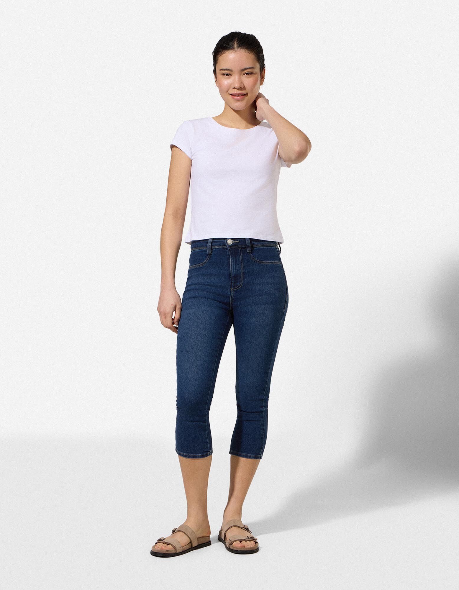 Capribroek - Skinny fit - Donkerblauw - Donkerblauw