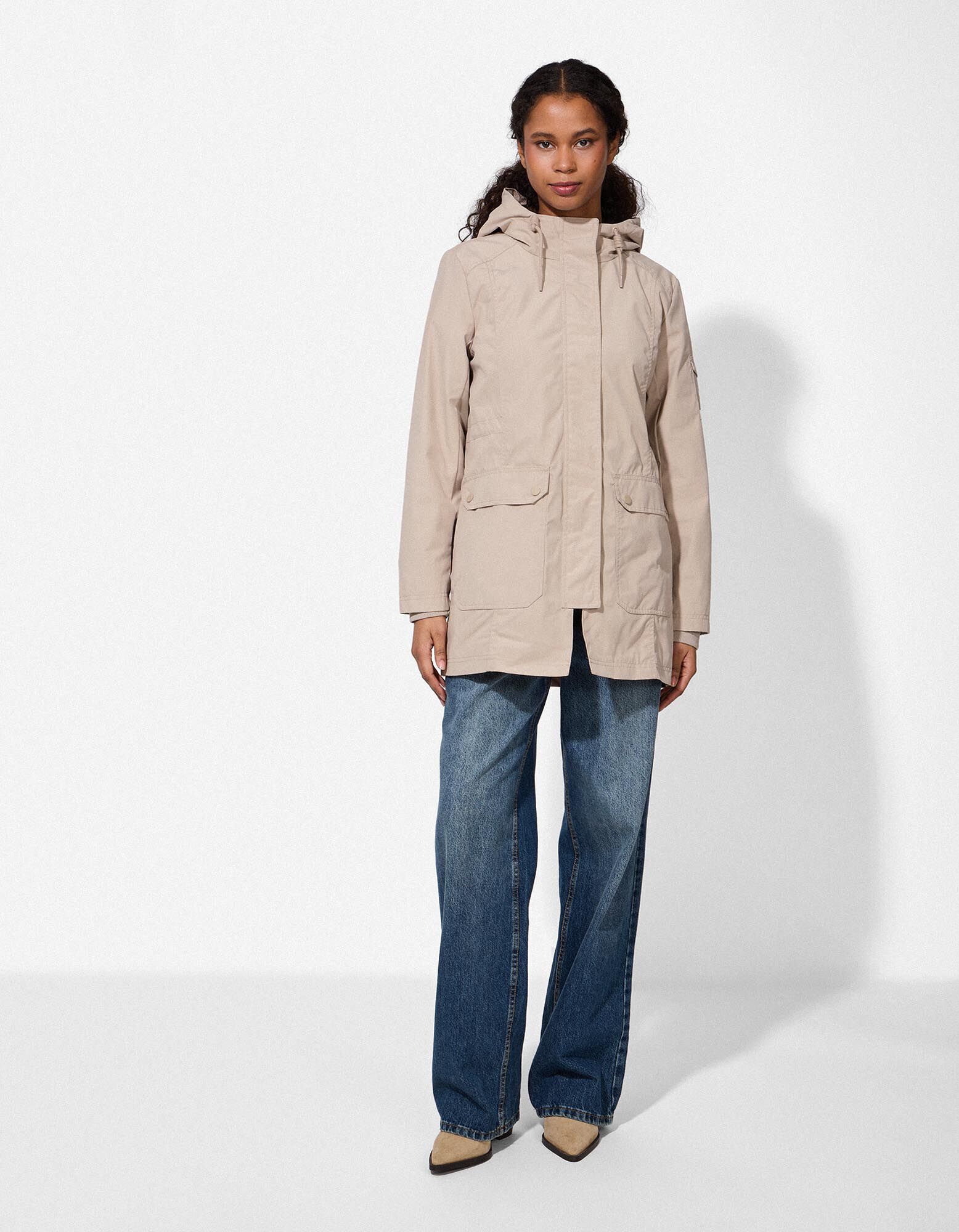 Parka - Ademend - Beige - Beige