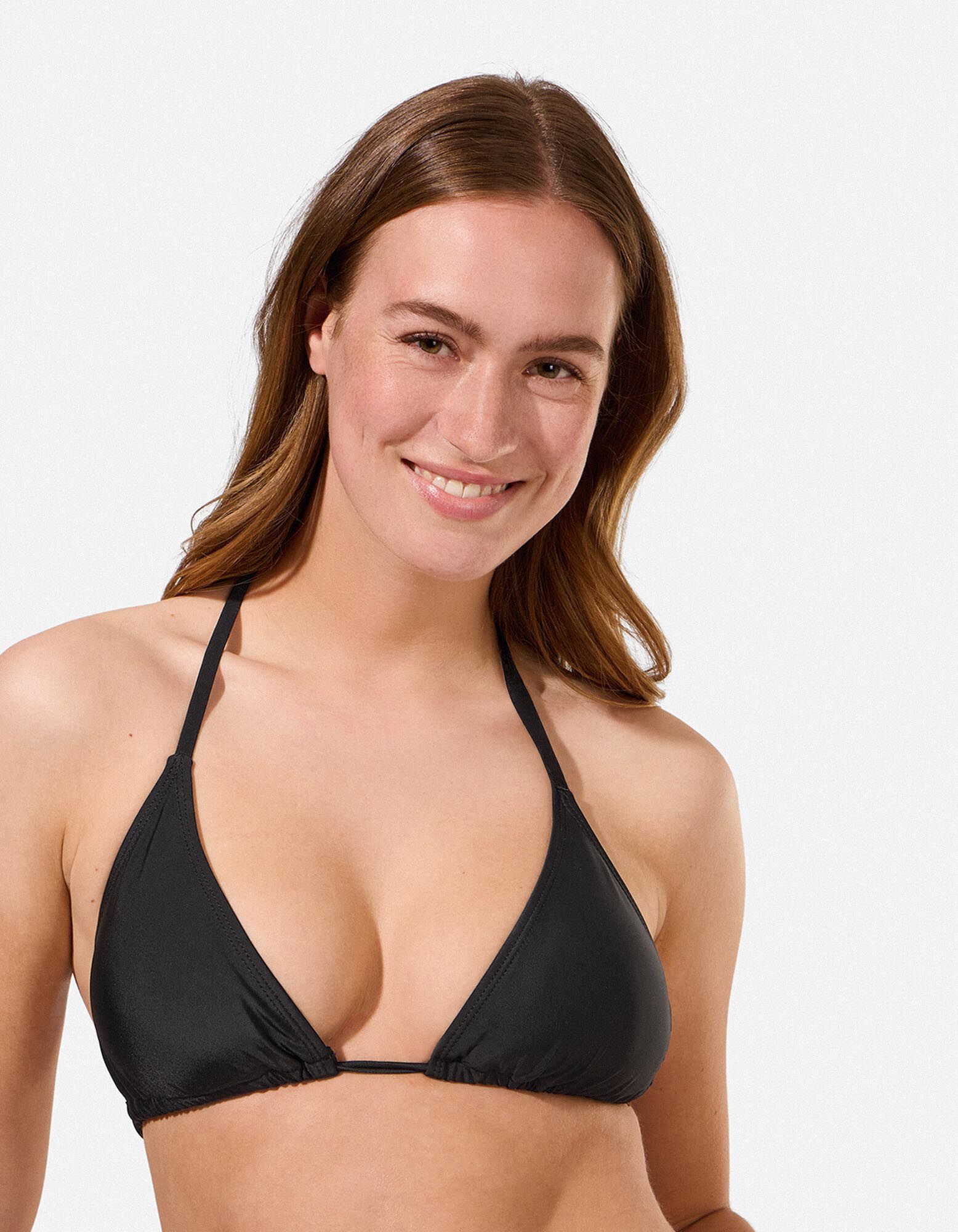Bikinitop - Vetersluiting - Zwart - Zwart