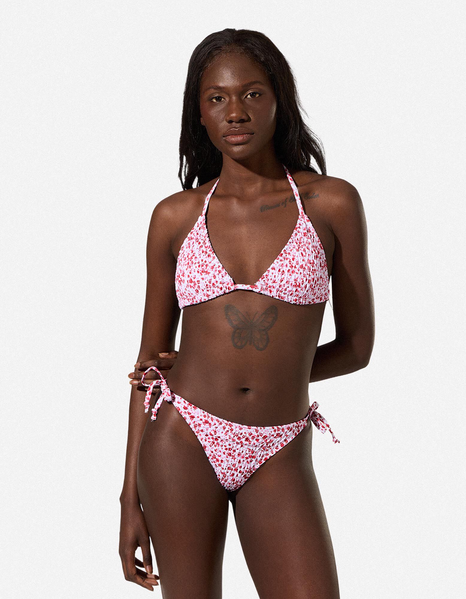 Bikinitop - Vetersluiting - Off-White - Off-White