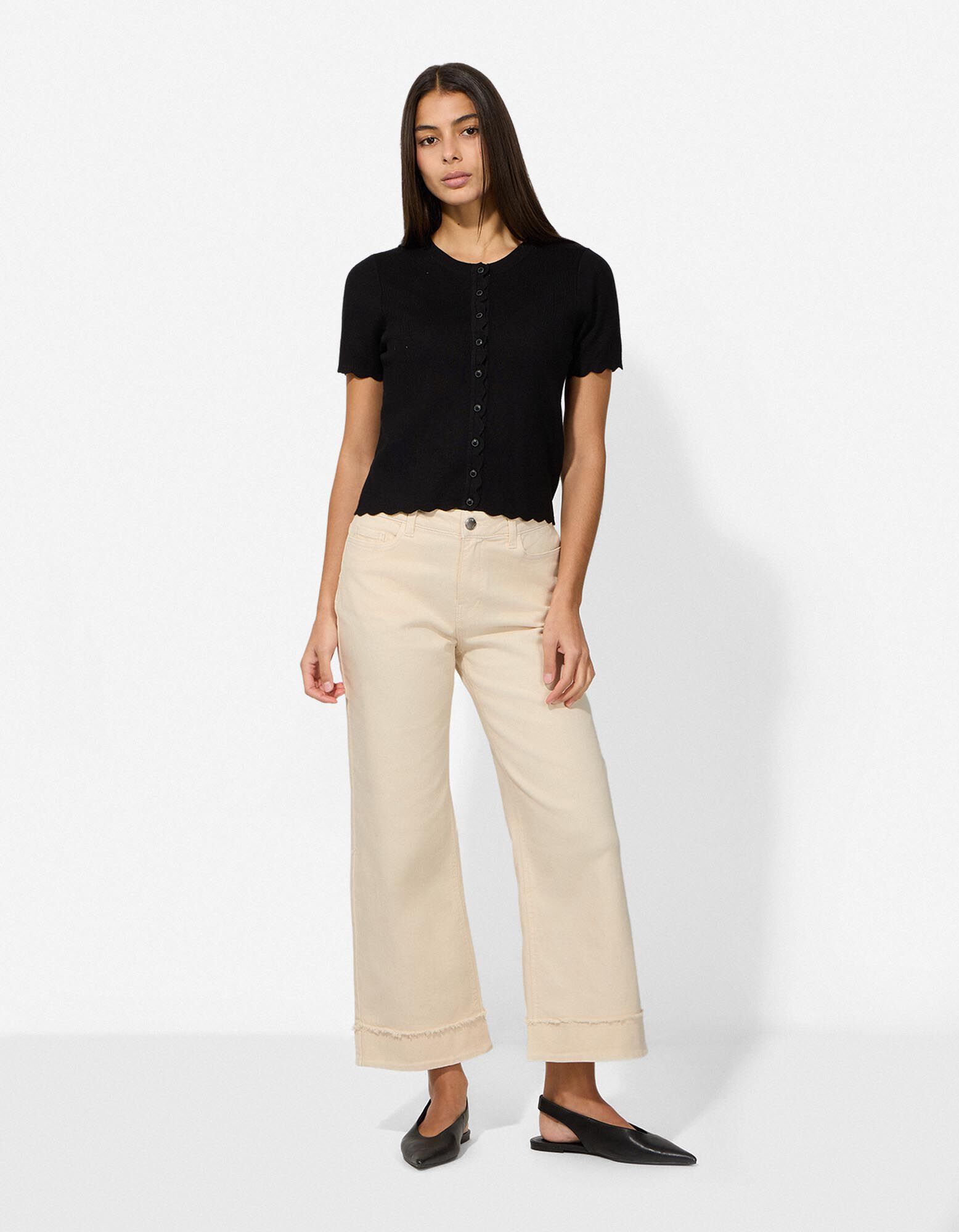 Culotte - Hoge taille - Off-White - Off-White