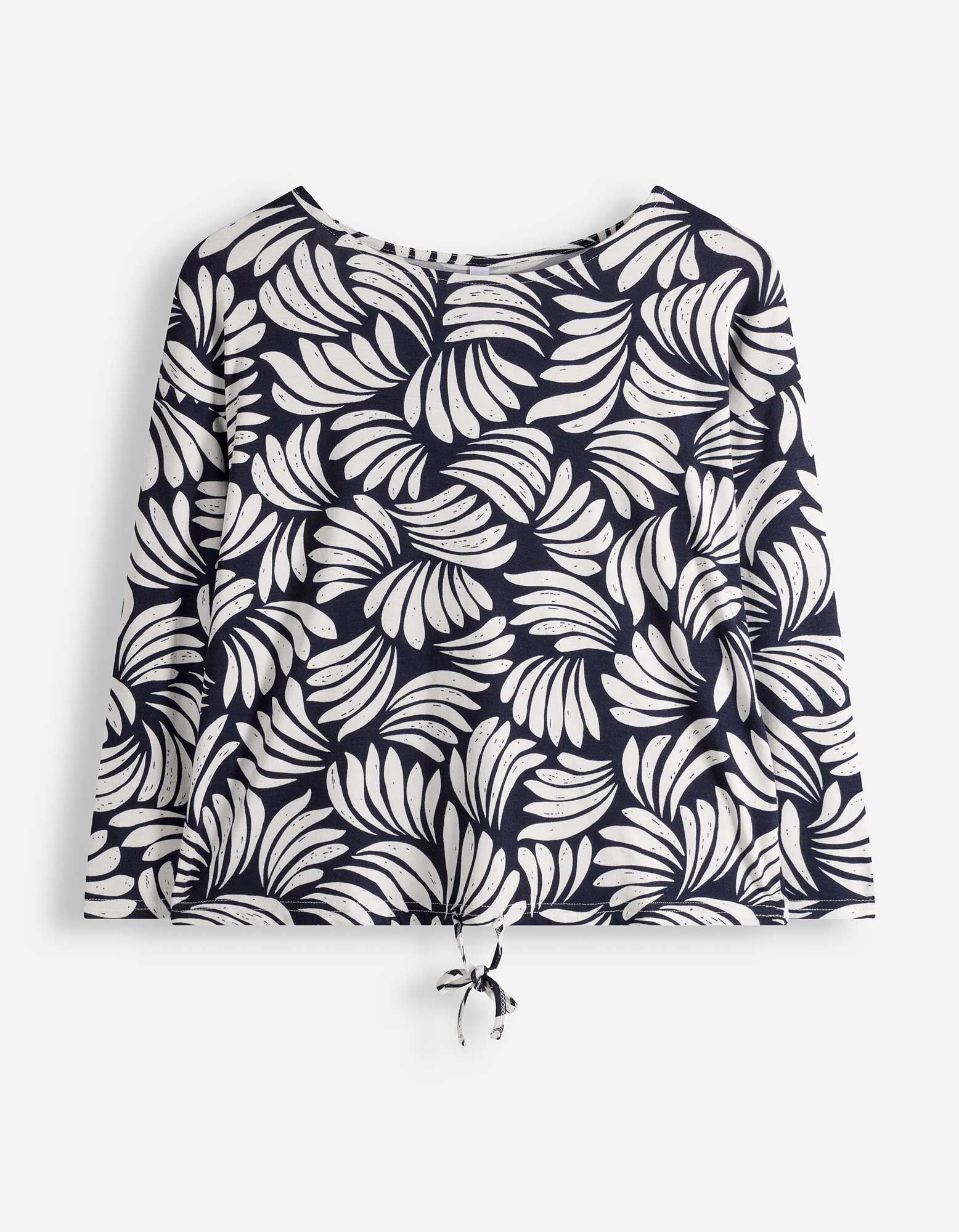 Shirt - Geknoopt detail - Donkerblauw - Donkerblauw