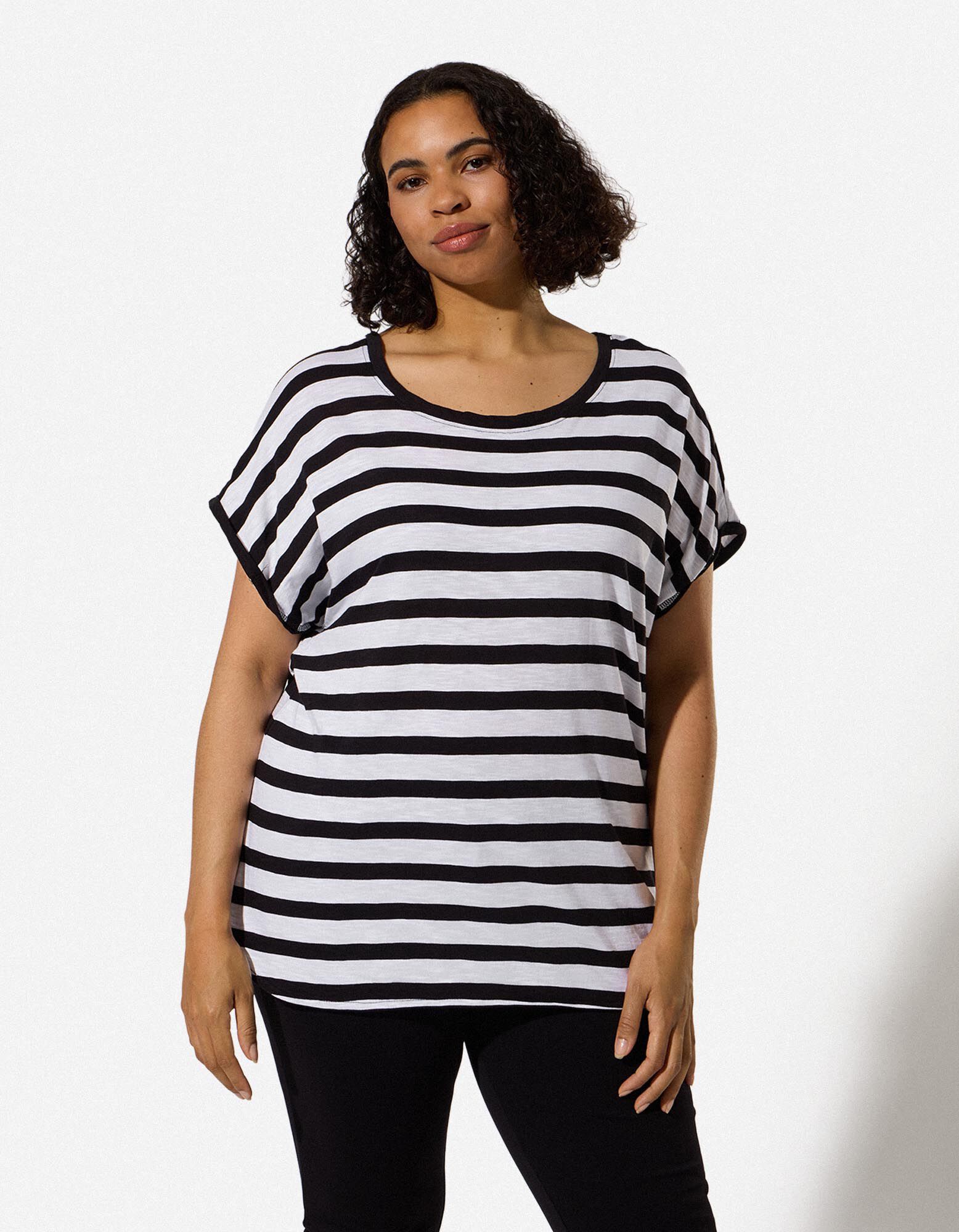 Shirt - Strepen - Zwart - Zwart