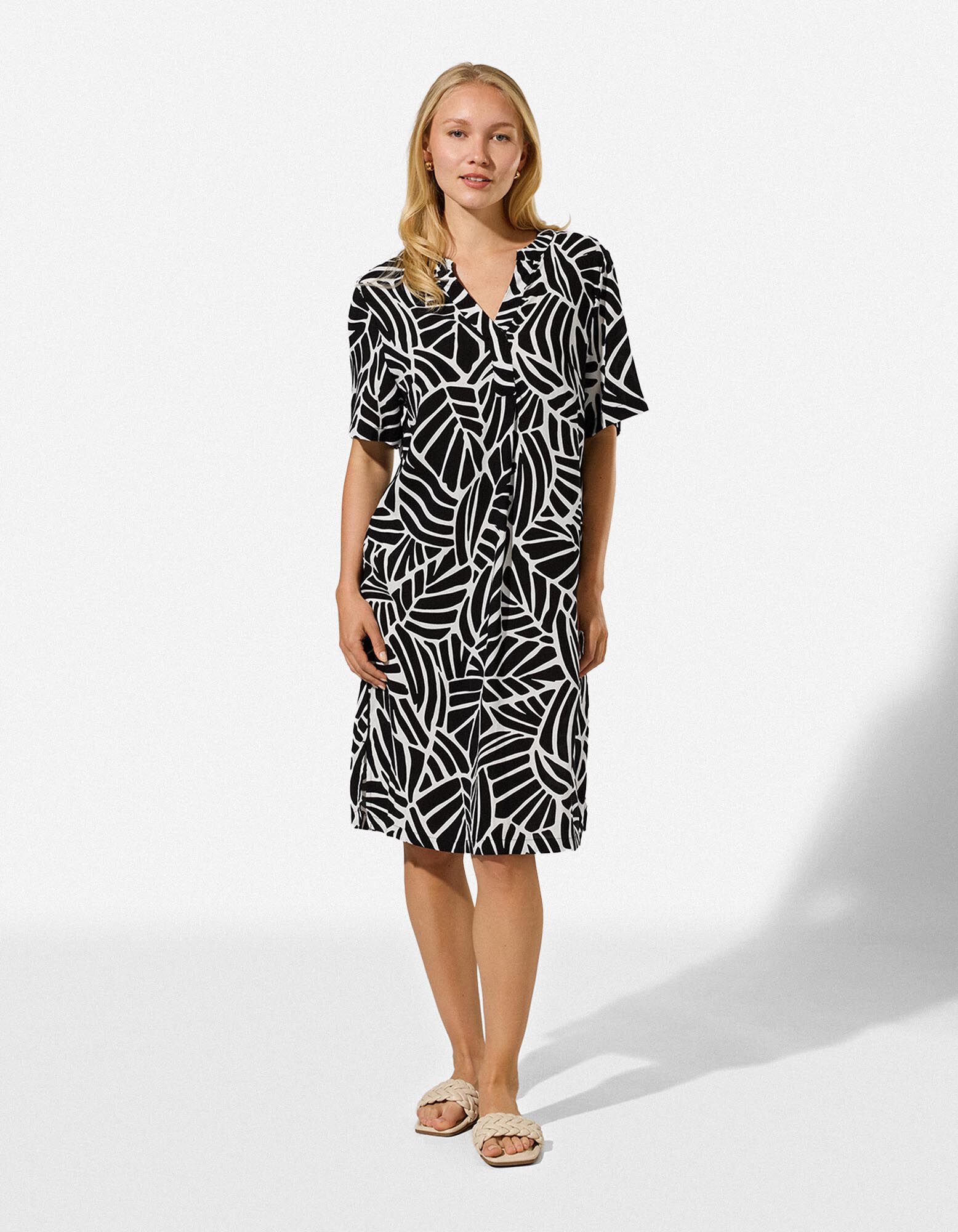 Jurk - Print all-over - Beige - Beige