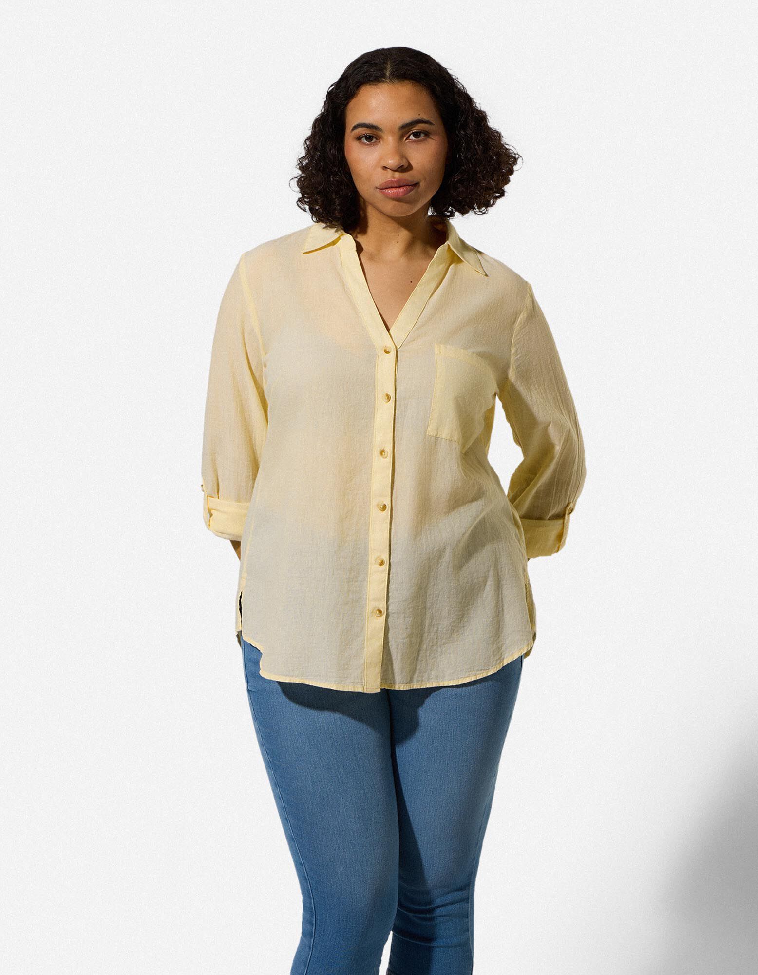 Blouse - geel - geel