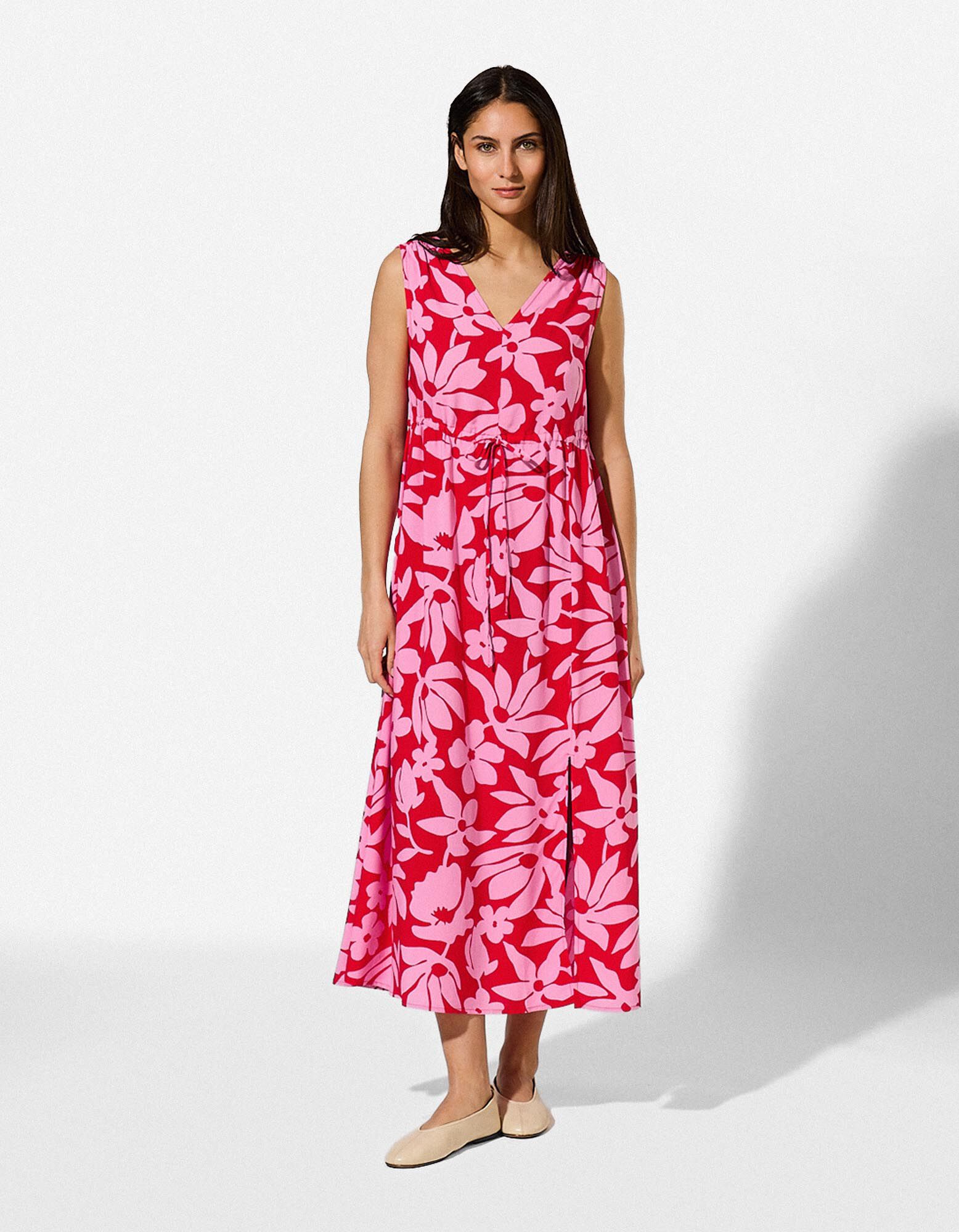 Maxi-jurk - Viscose - rood - rood