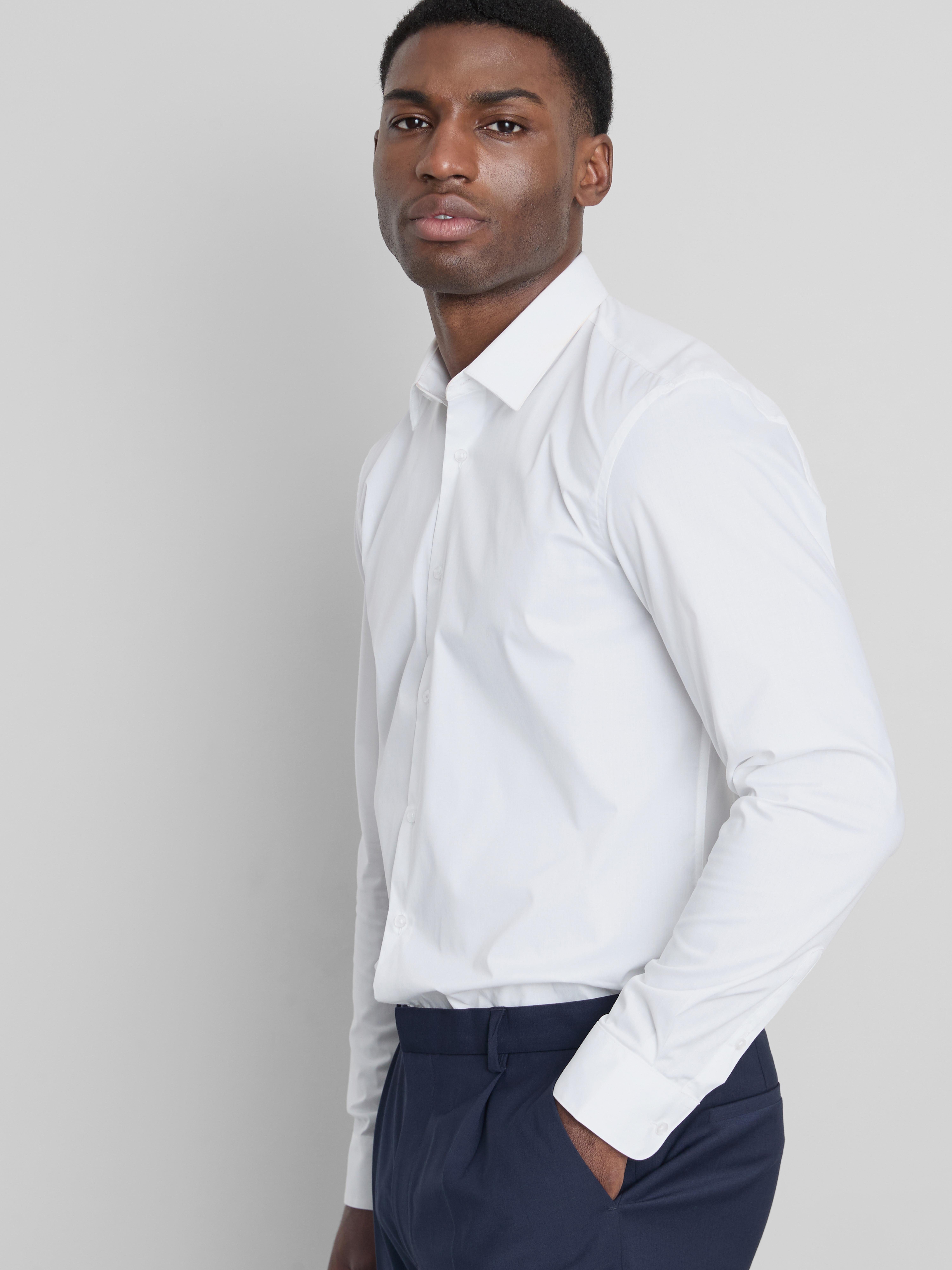 Slim-Fit Formal Shirt - White