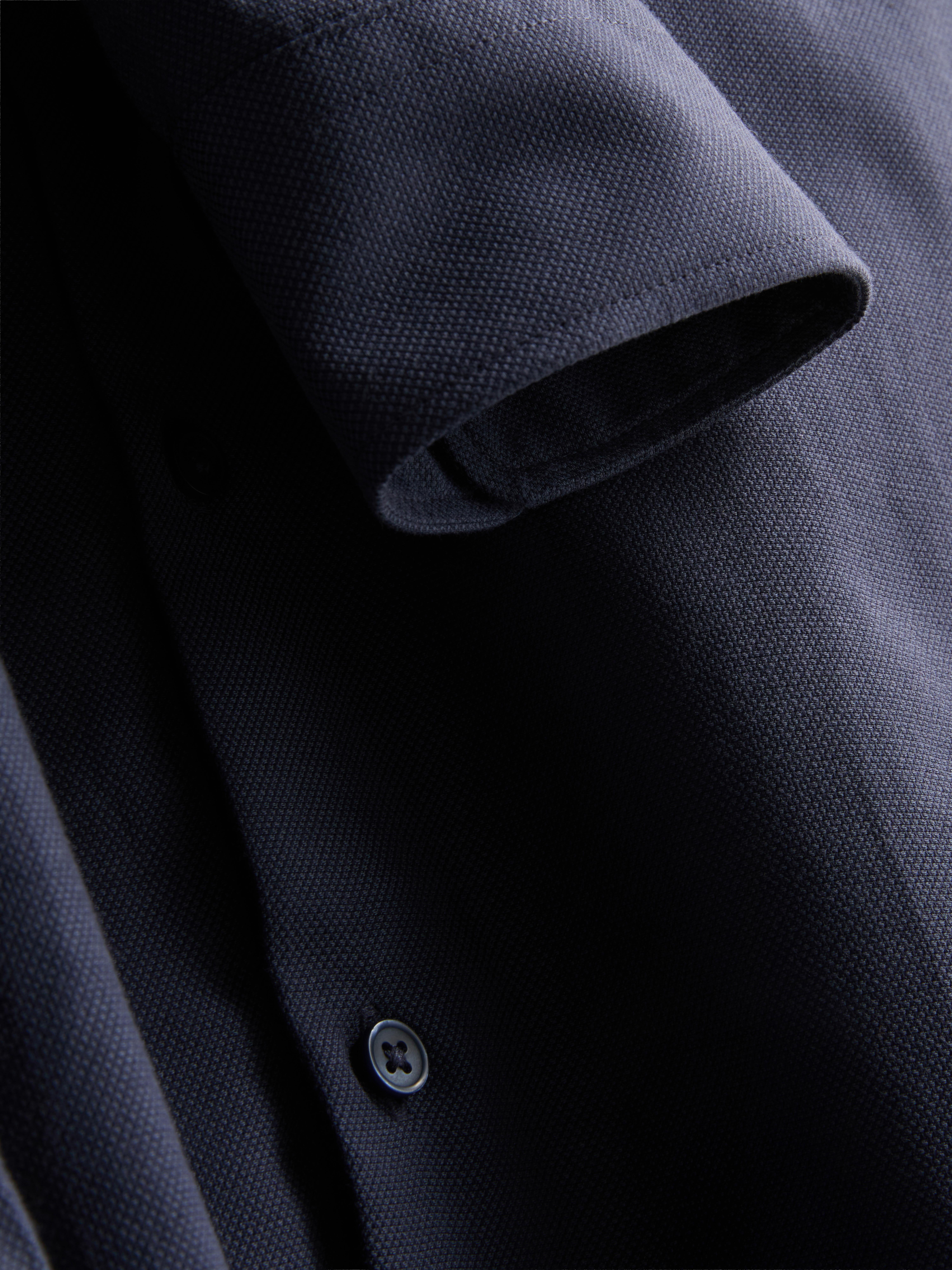 Textured Oxford Shirt - Navy