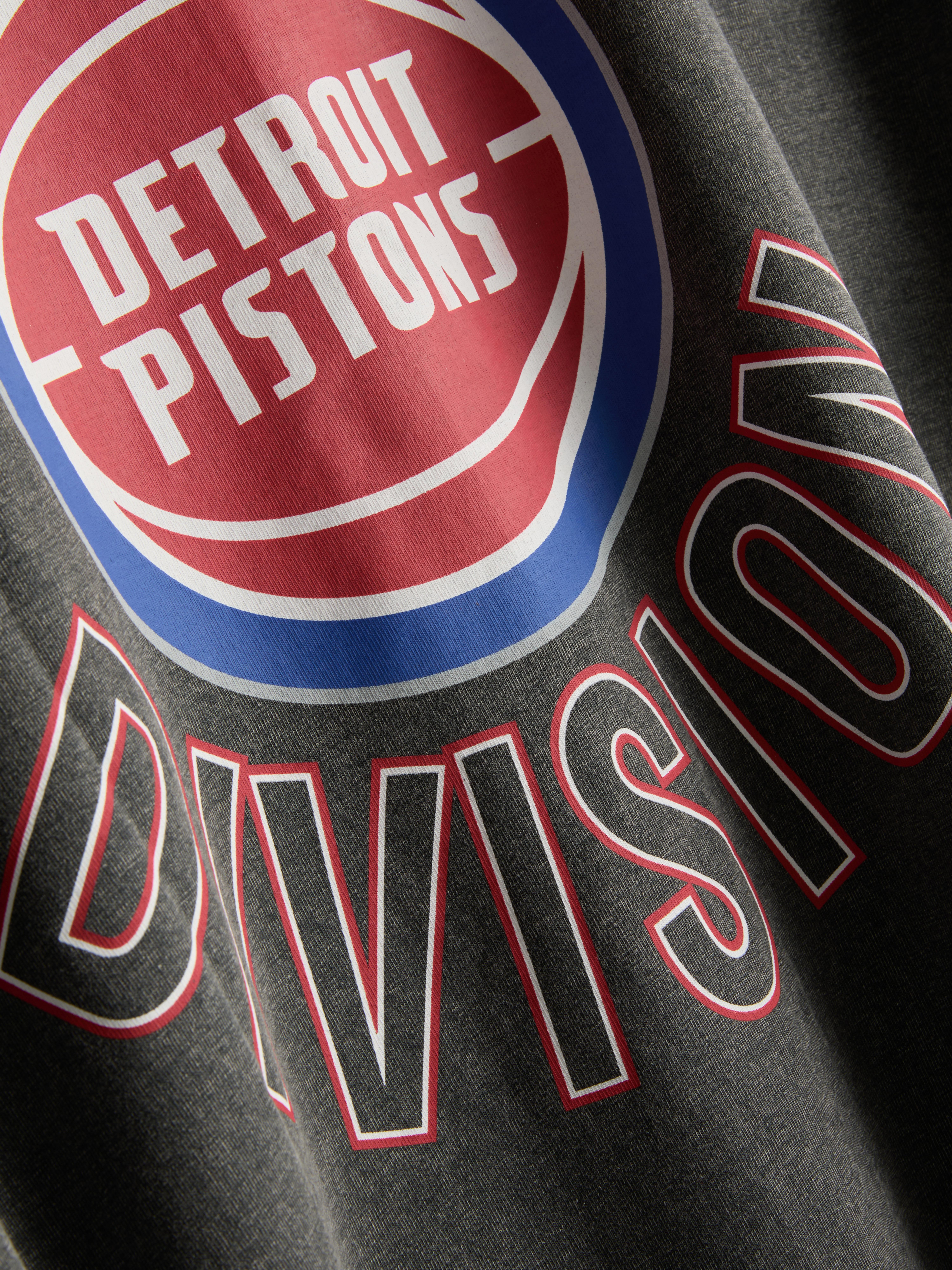 NBA Detroit Pistons Pure Cotton T-Shirt - Charcoal