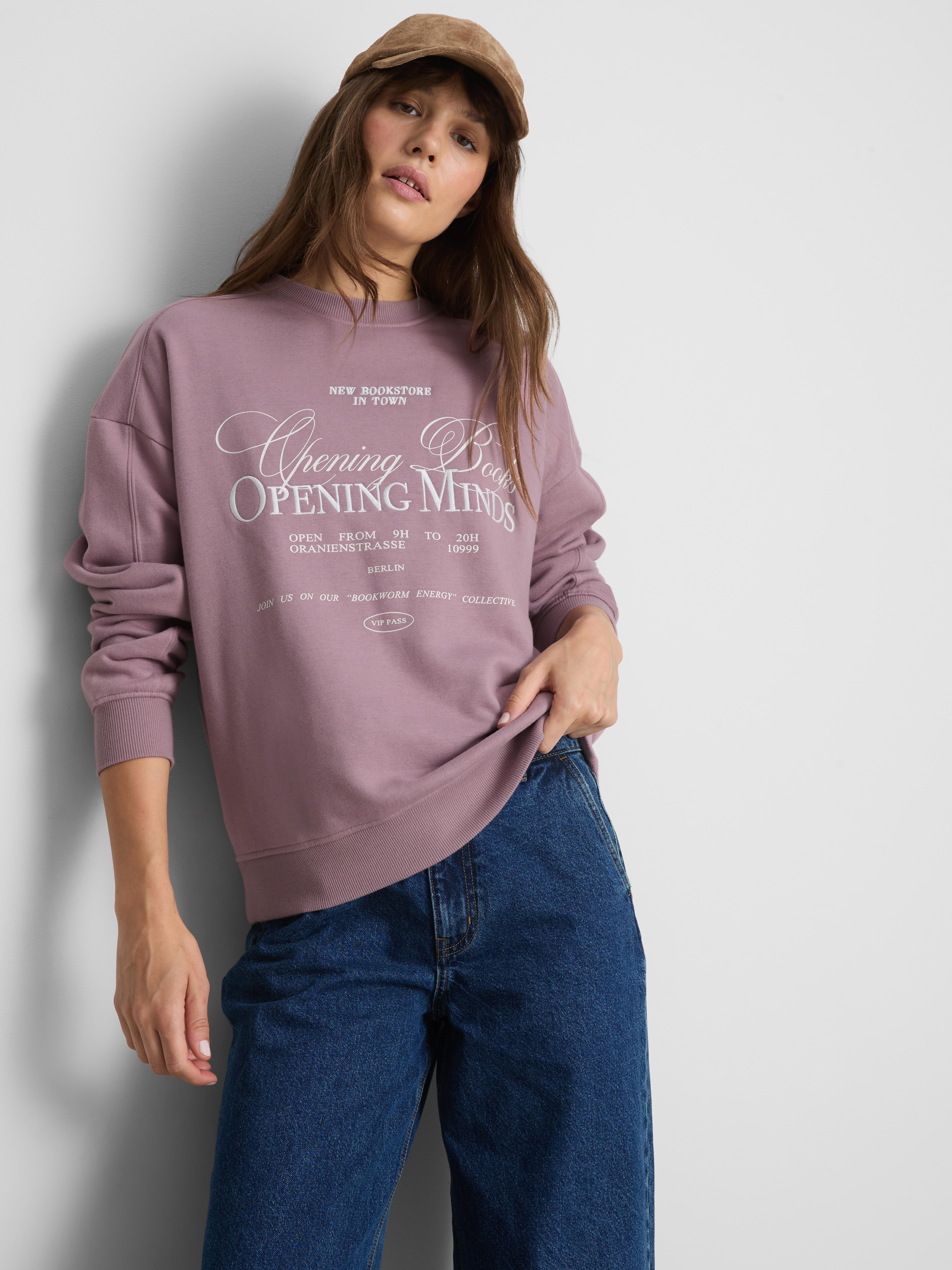 Paula Echevarría Cotton Rich Book Club Sweatshirt - Pink