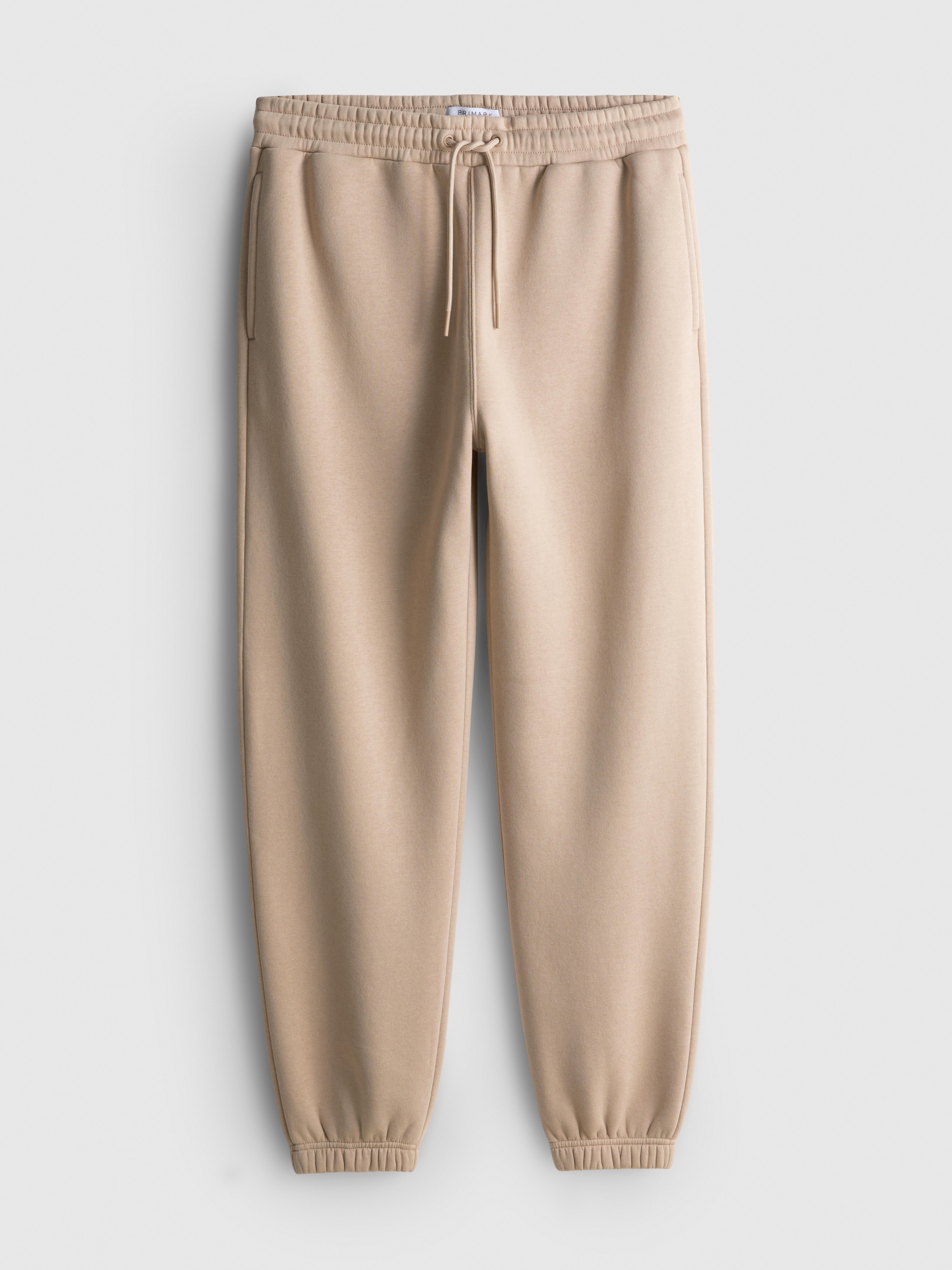 Drawstring Cuffed Joggers - Stone