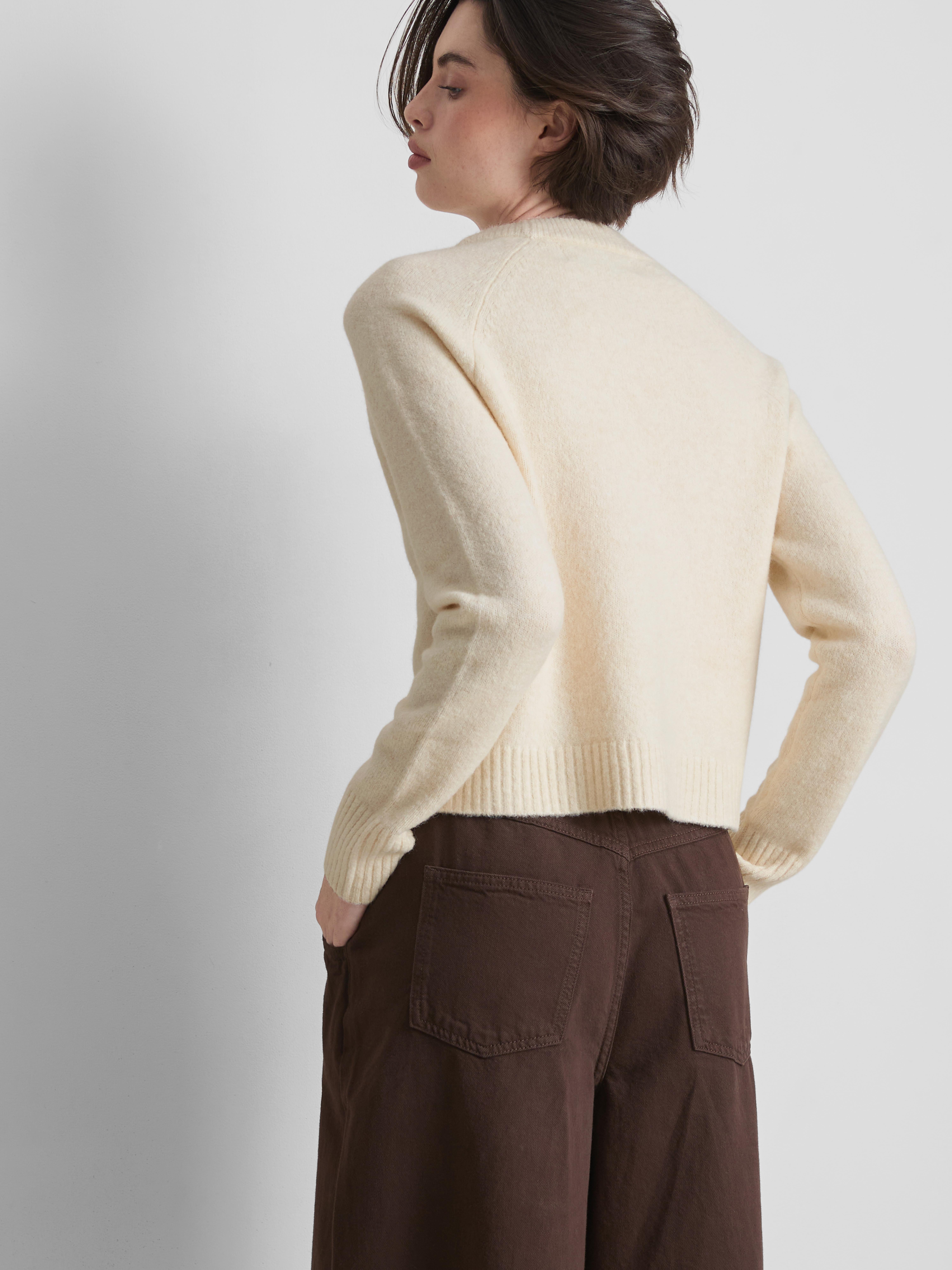 V-Neck Cardigan - Ivory