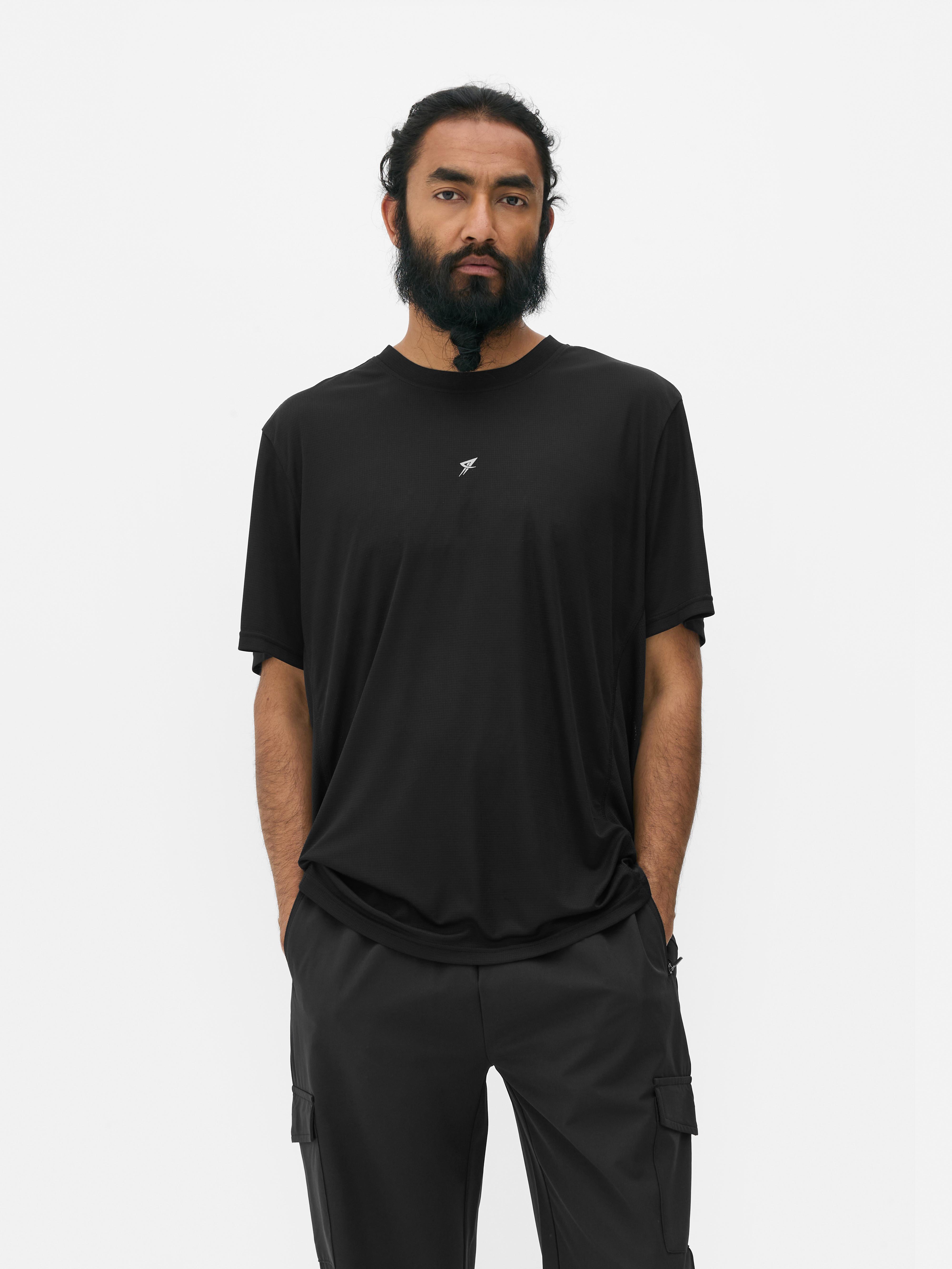 Short Sleeve Gym T-Shirt - Black