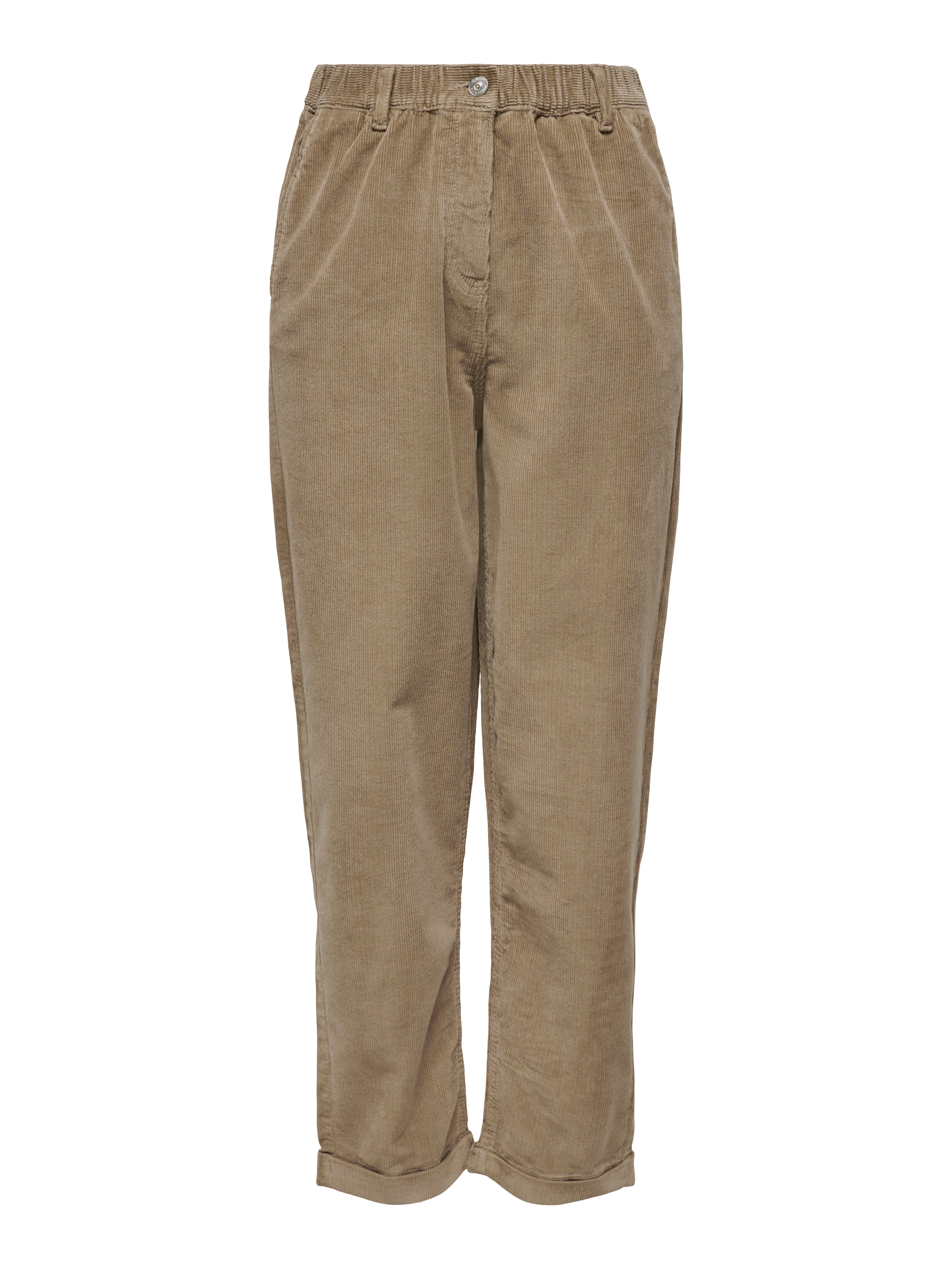 ONLFLORA Carrot fit classic corduroy trousers Weathered Teak