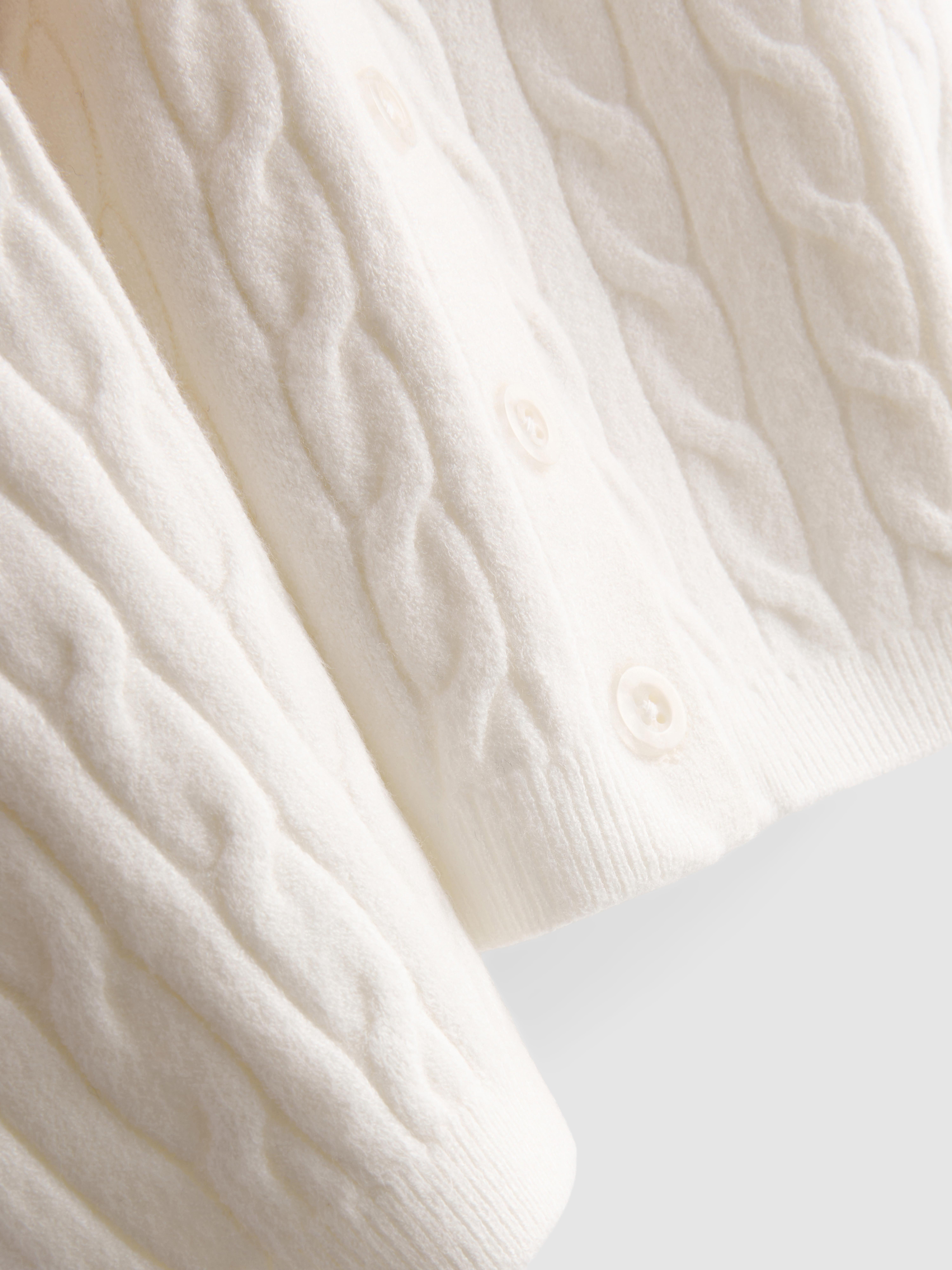 Cable Knit Cardigan - Ivory
