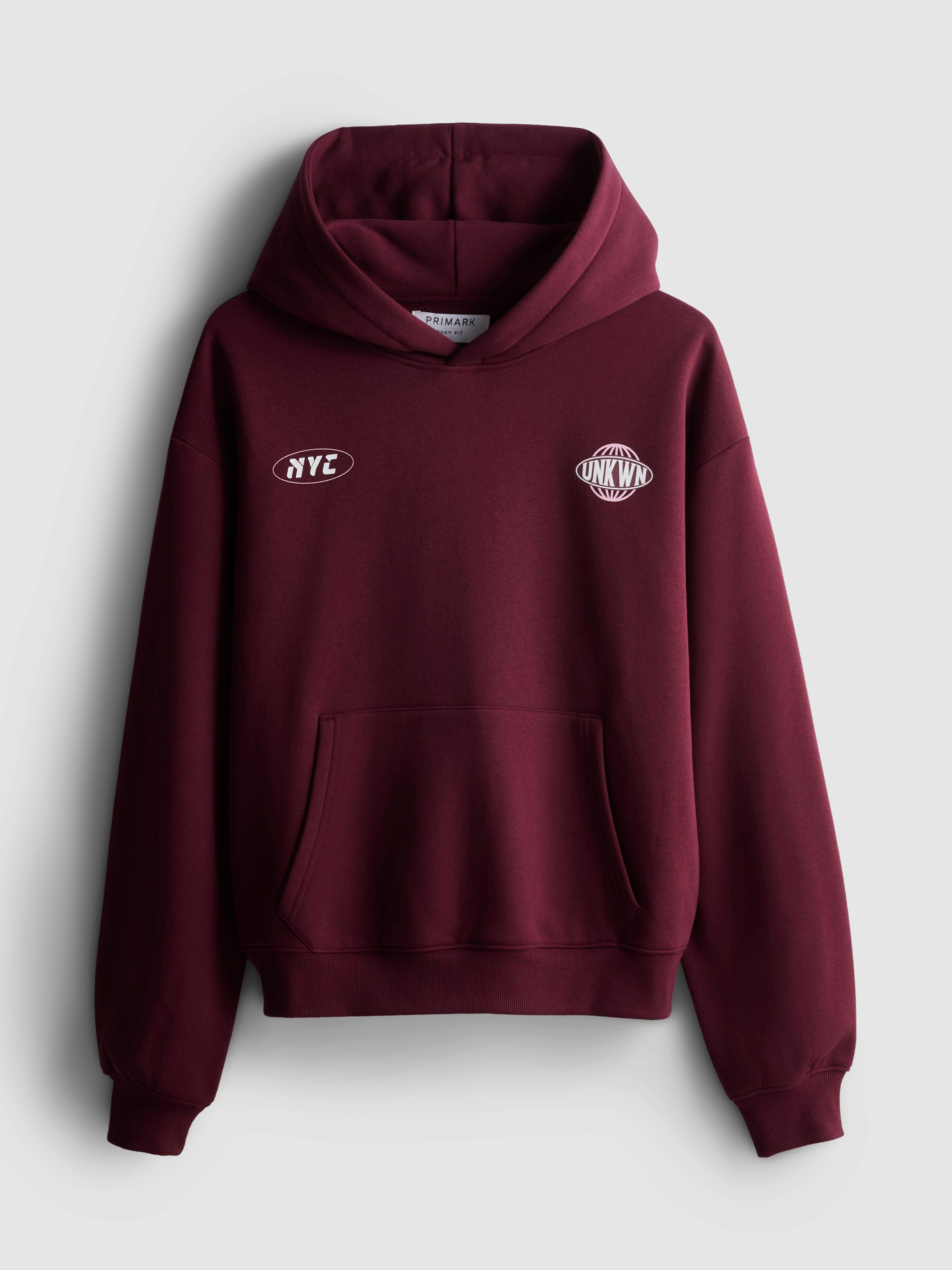 NYC Graphic Hoodie - Burgundy