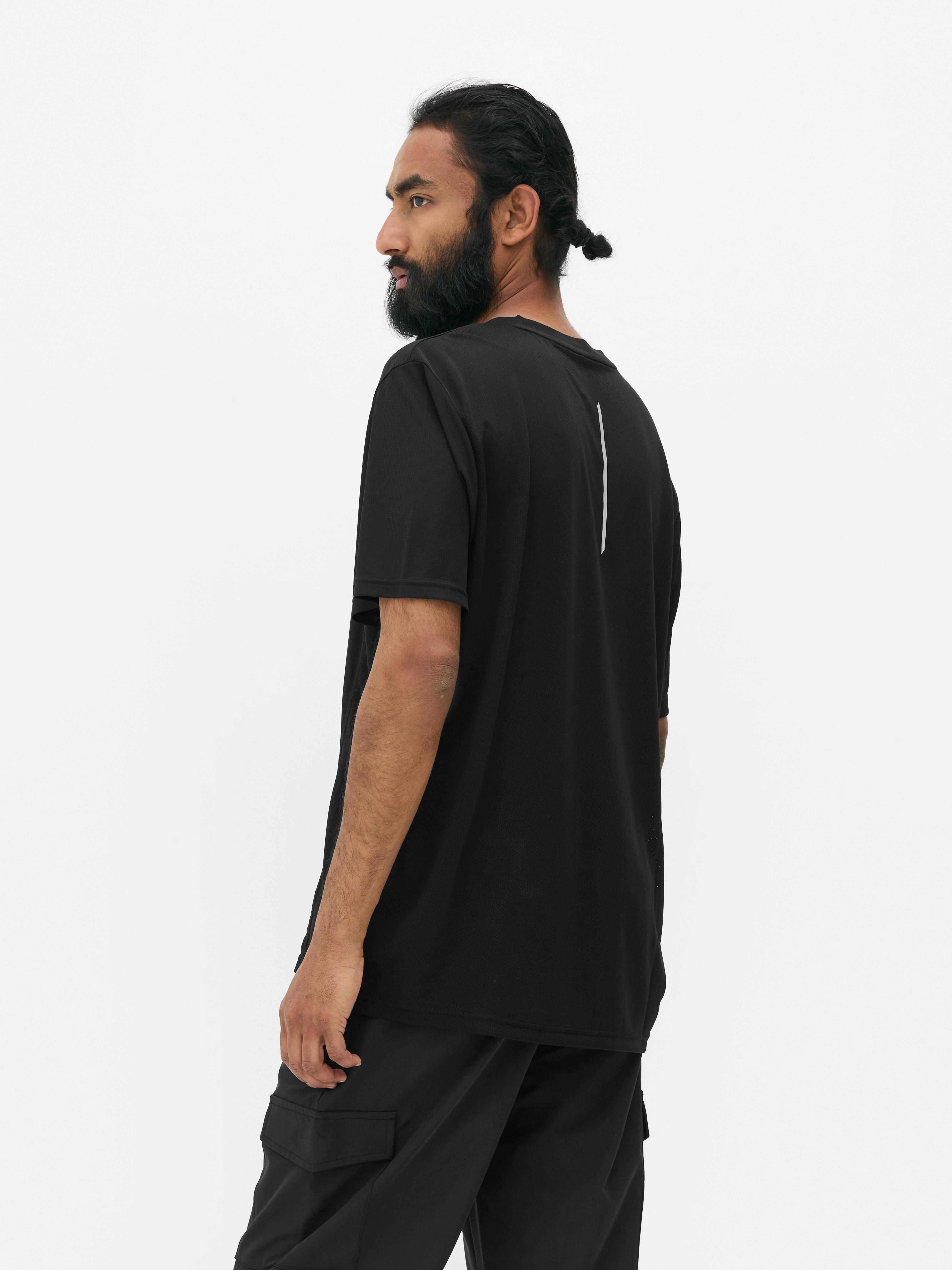 Short Sleeve Gym T-Shirt - Black