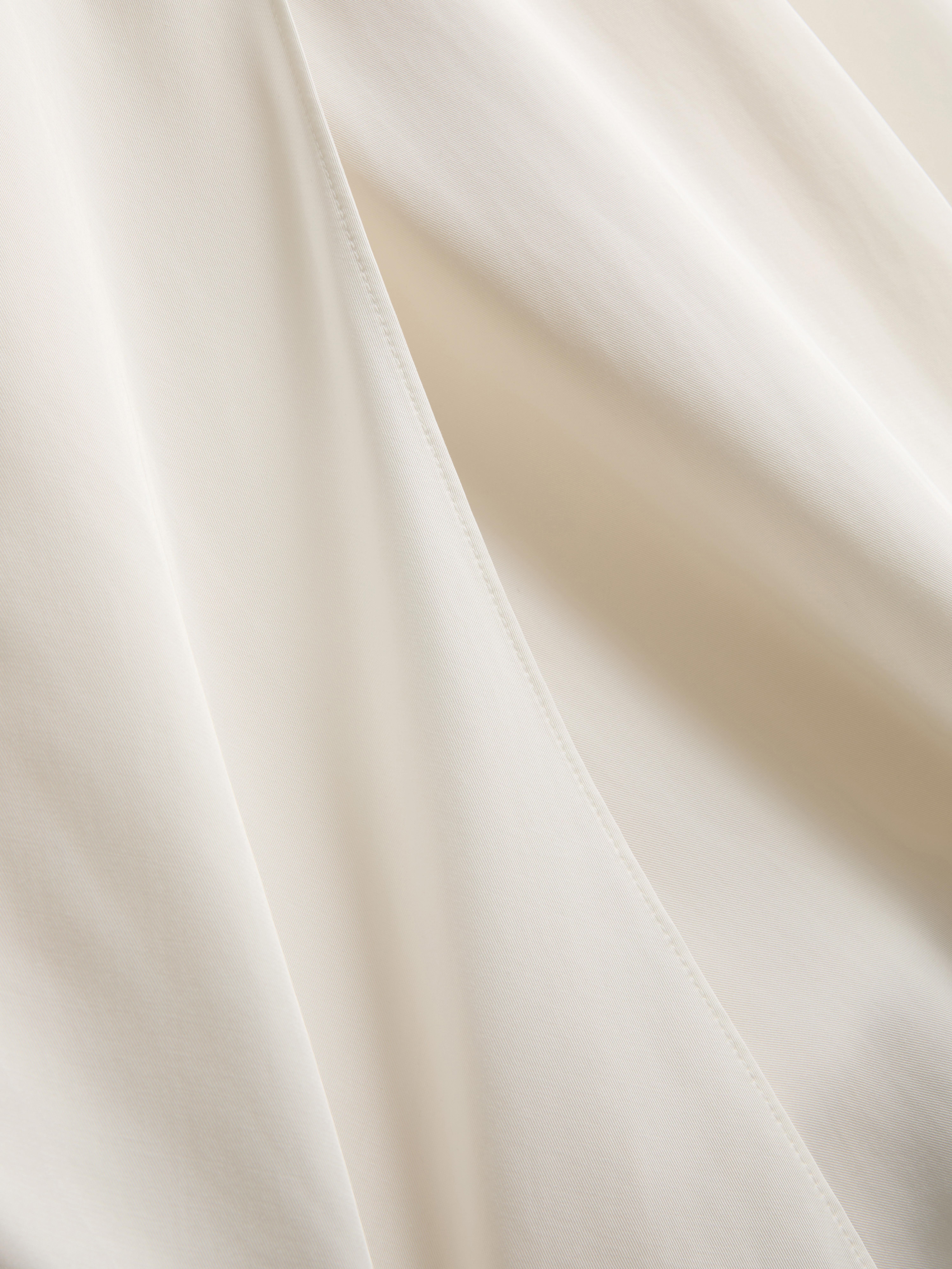Relaxed Drape Blouse - White