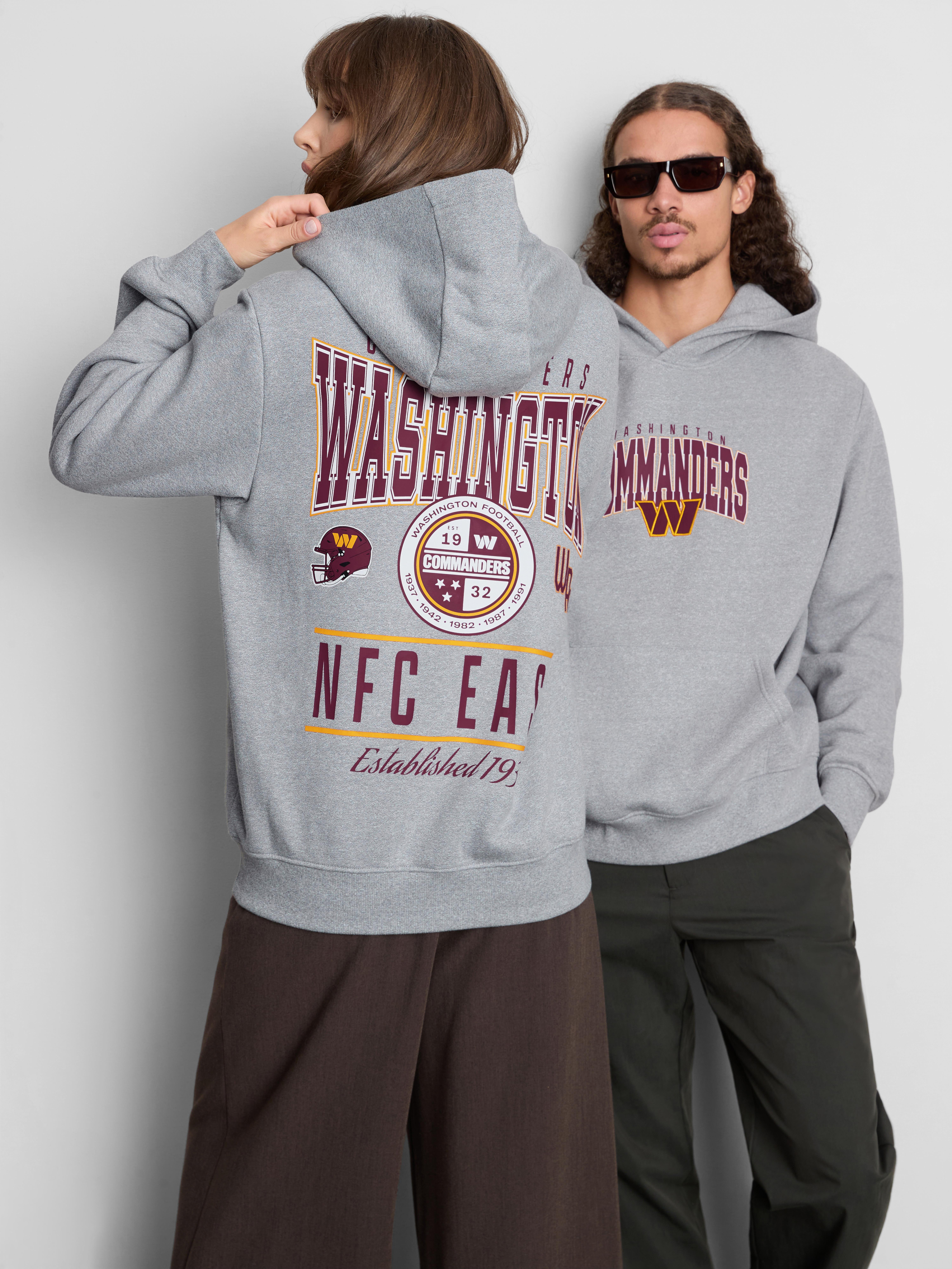 NFL Washington Commanders Cotton-Rich Hoodie - Gray