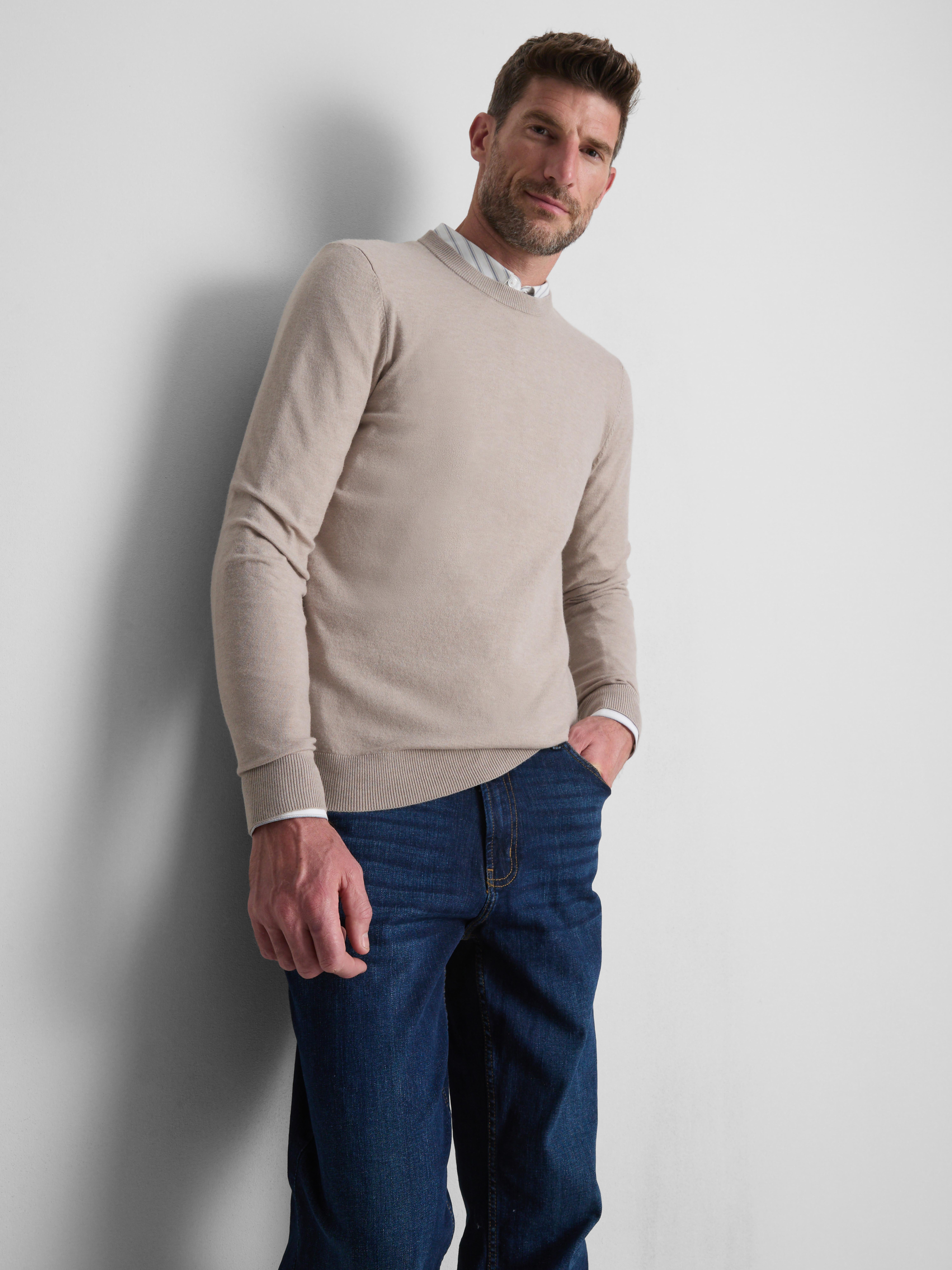 Crew Neck Sweater - Natural