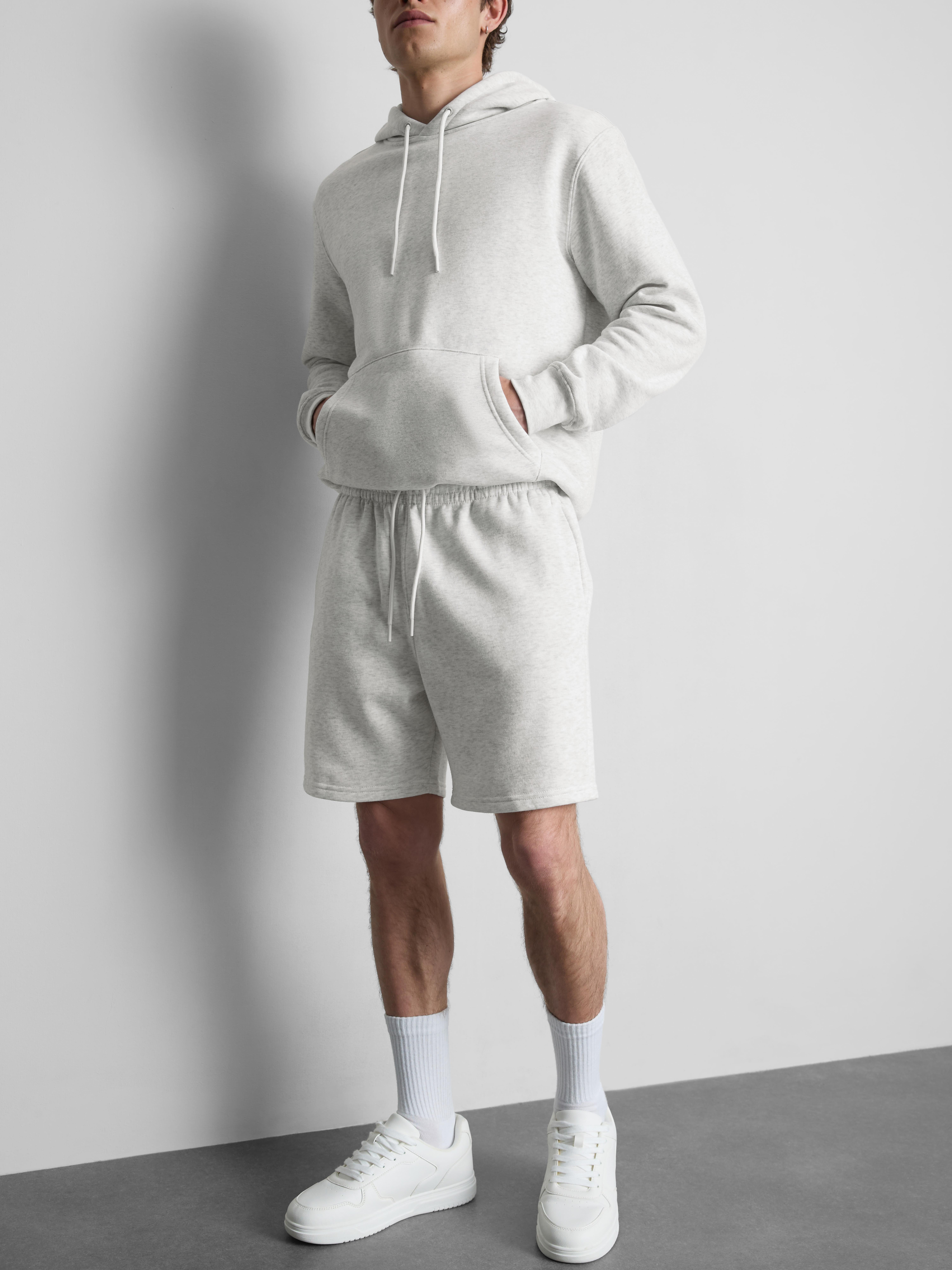 Drawstring Shorts - Gray Heather