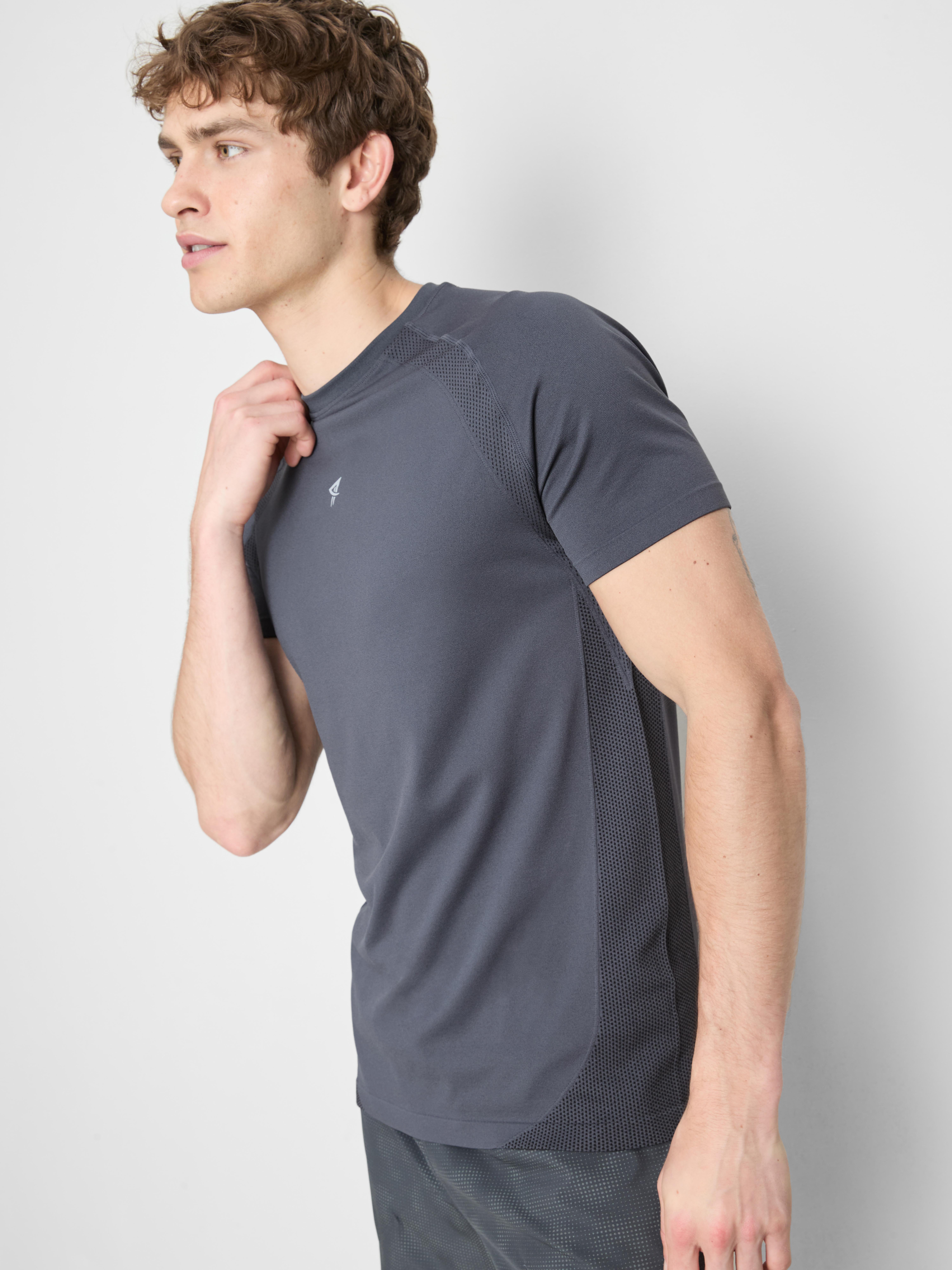 Seamless Gym T-Shirt - Blue