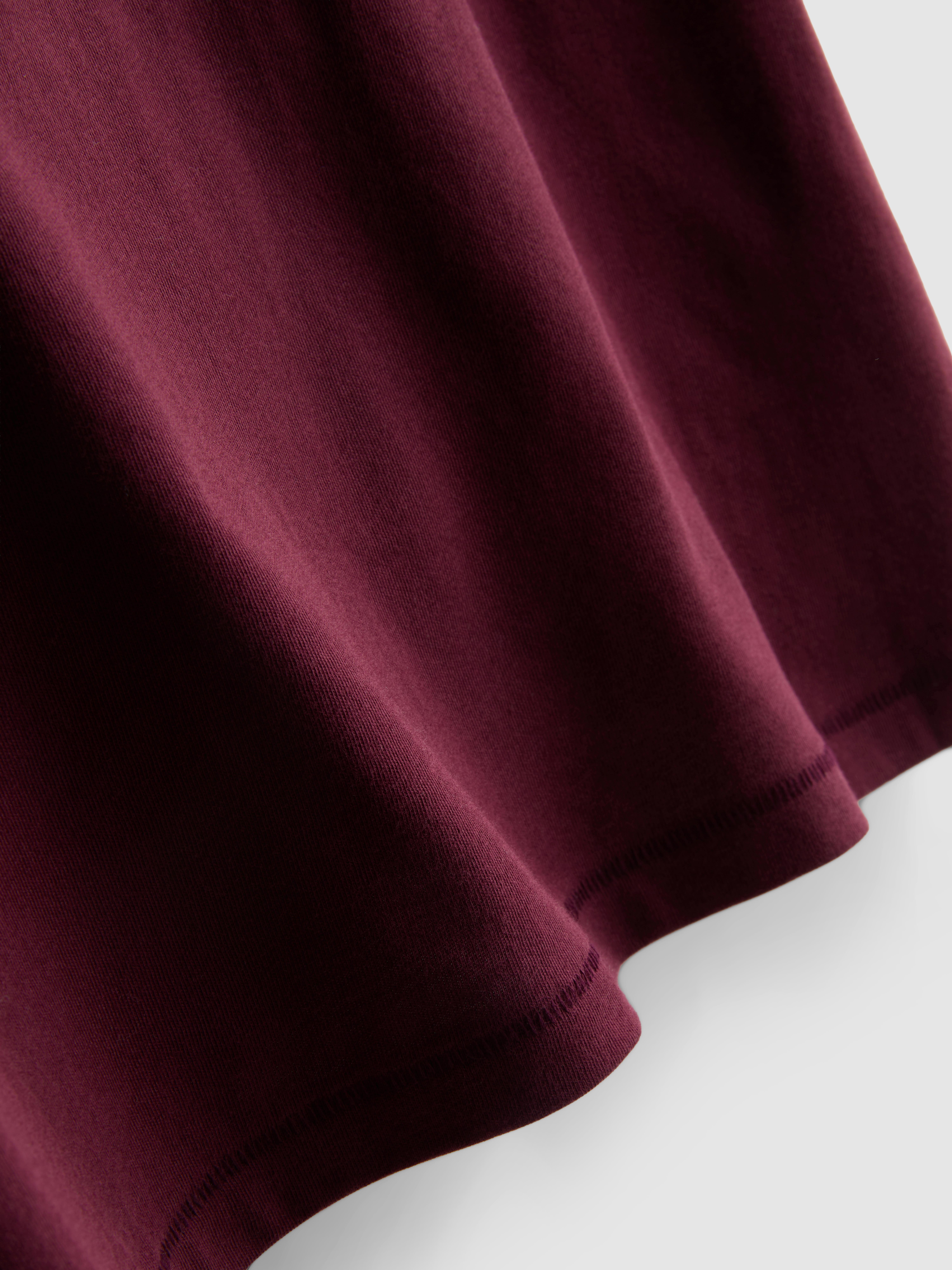 Hello Kitty Pure Cotton Graphic Tee - Burgundy