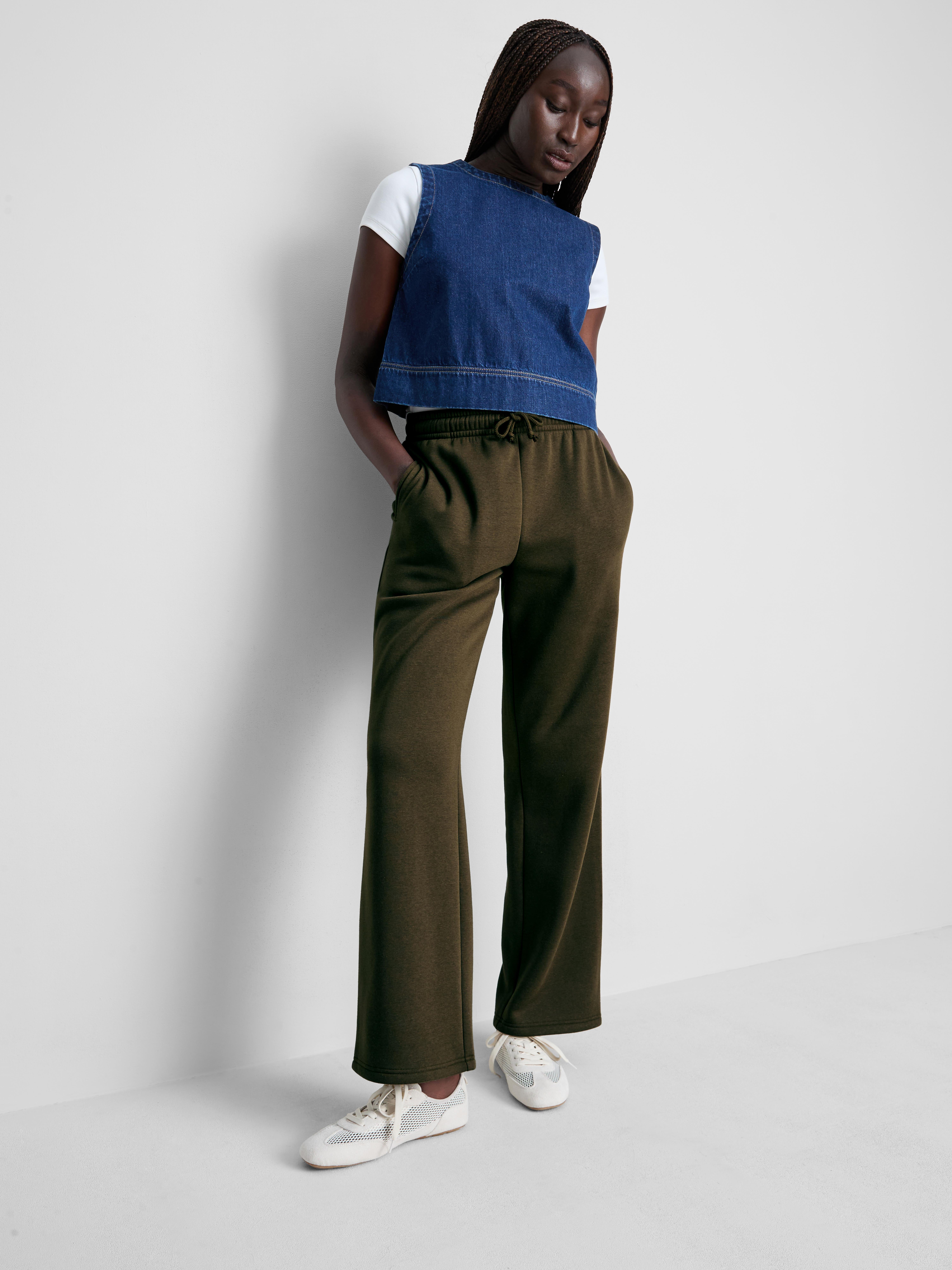 Cotton-Blend Straight-Leg Joggers - Olive