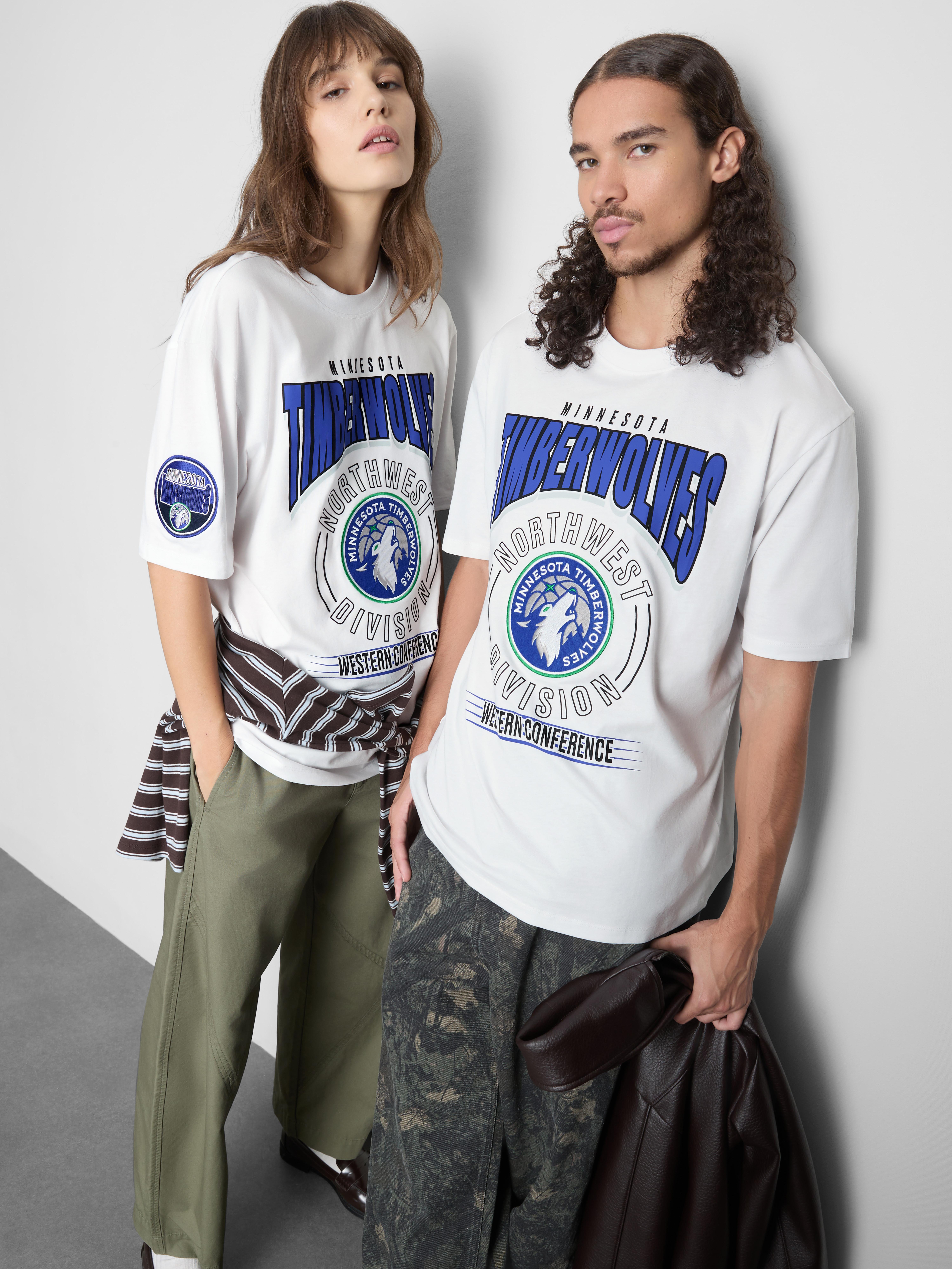 NBA Minnesota Timberwolves Pure Cotton T-Shirt - White