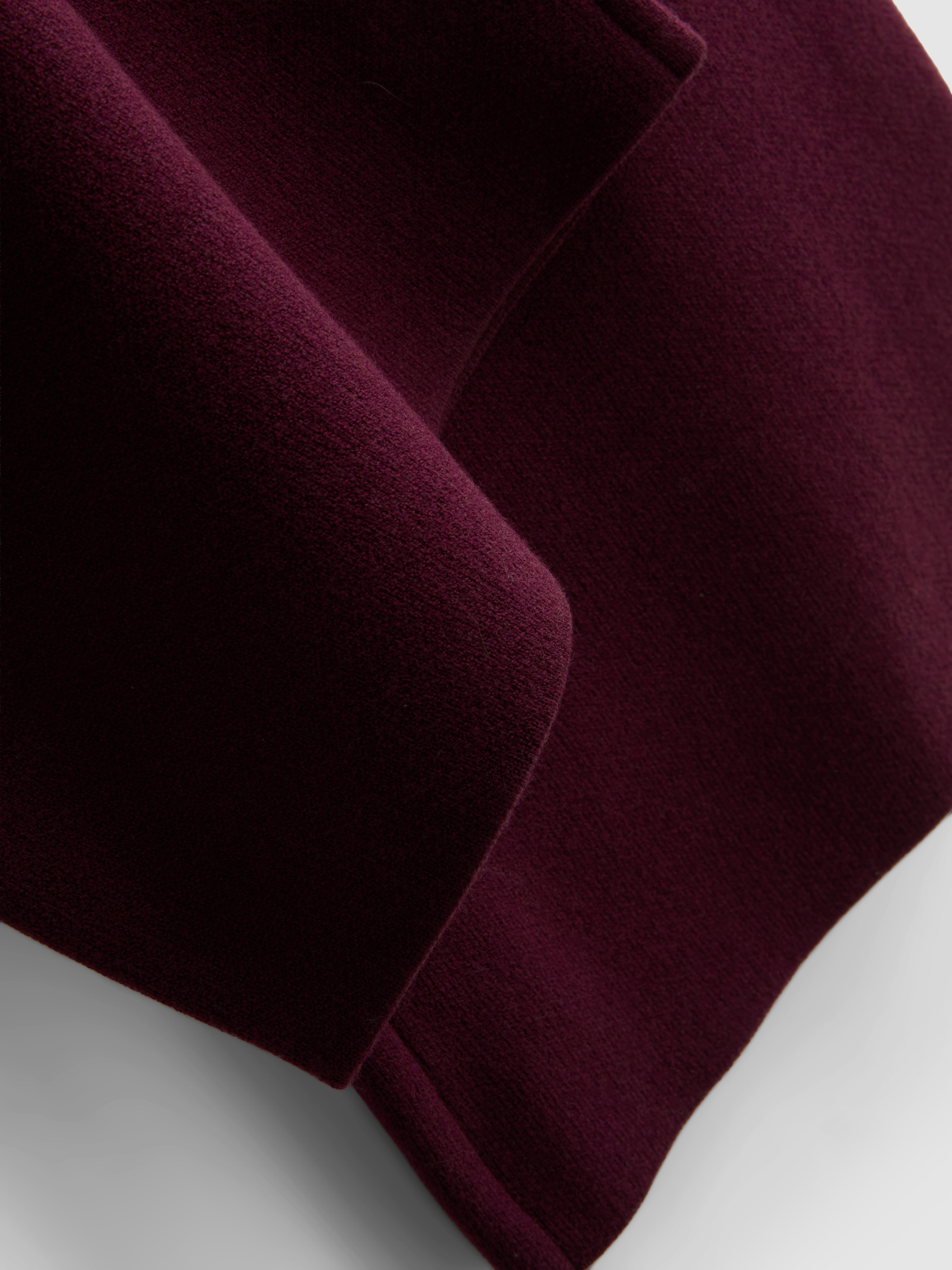Compact Knit Wide Leg Leggings - Burgundy