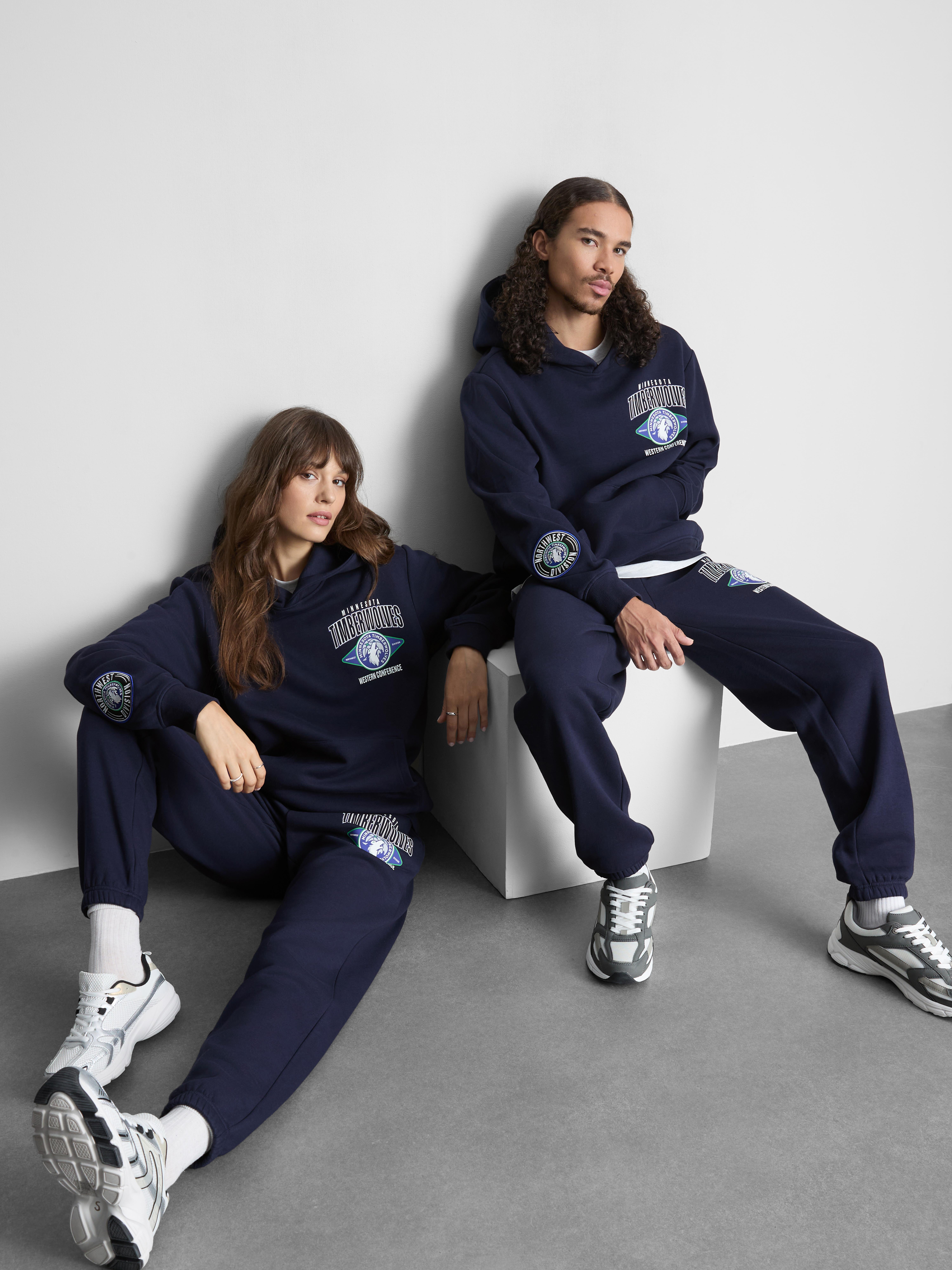 NBA Minnesota Timberwolves Cotton-Rich Hoodie - Navy