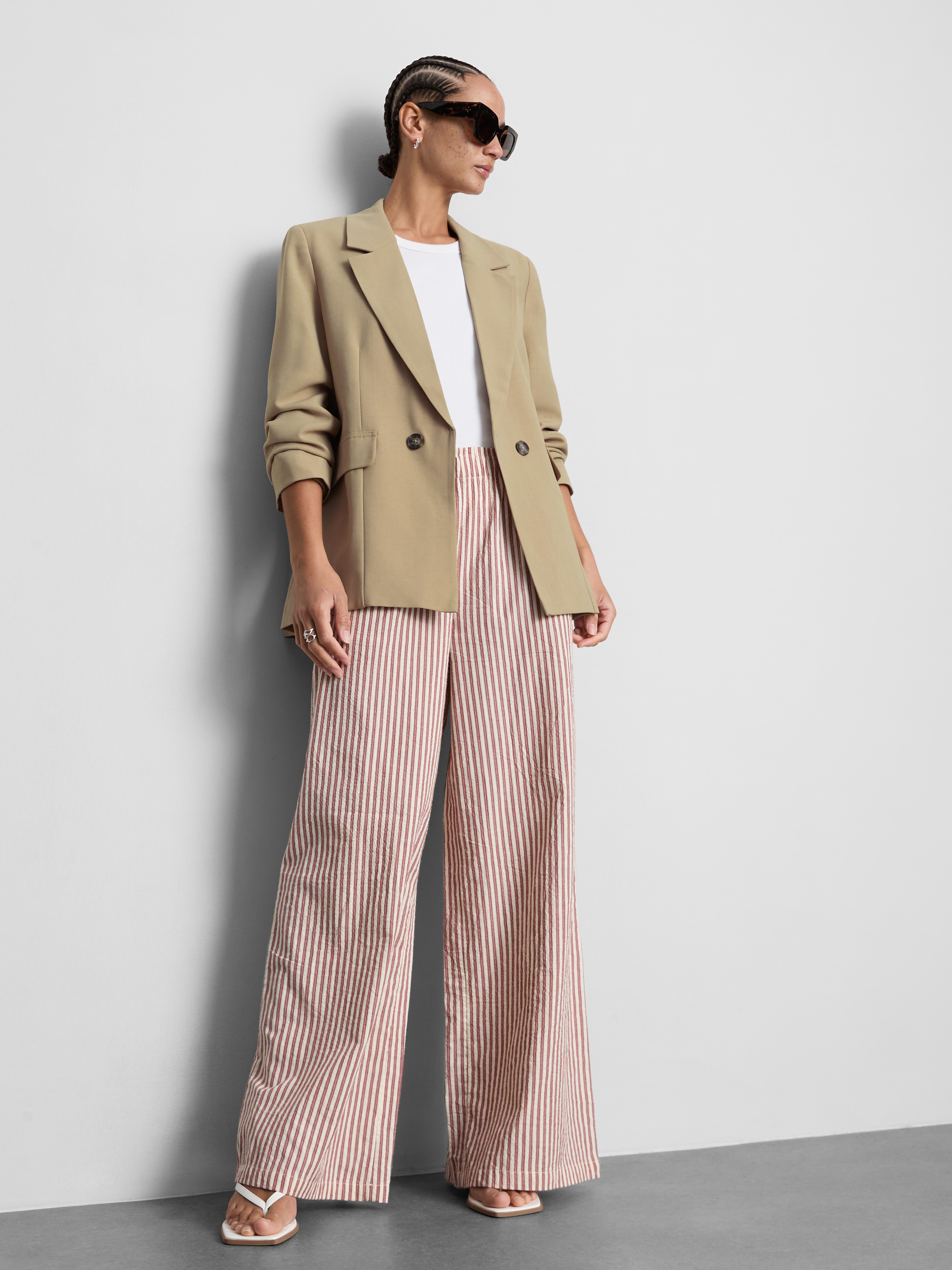 Single Breasted Blazer - Stone
