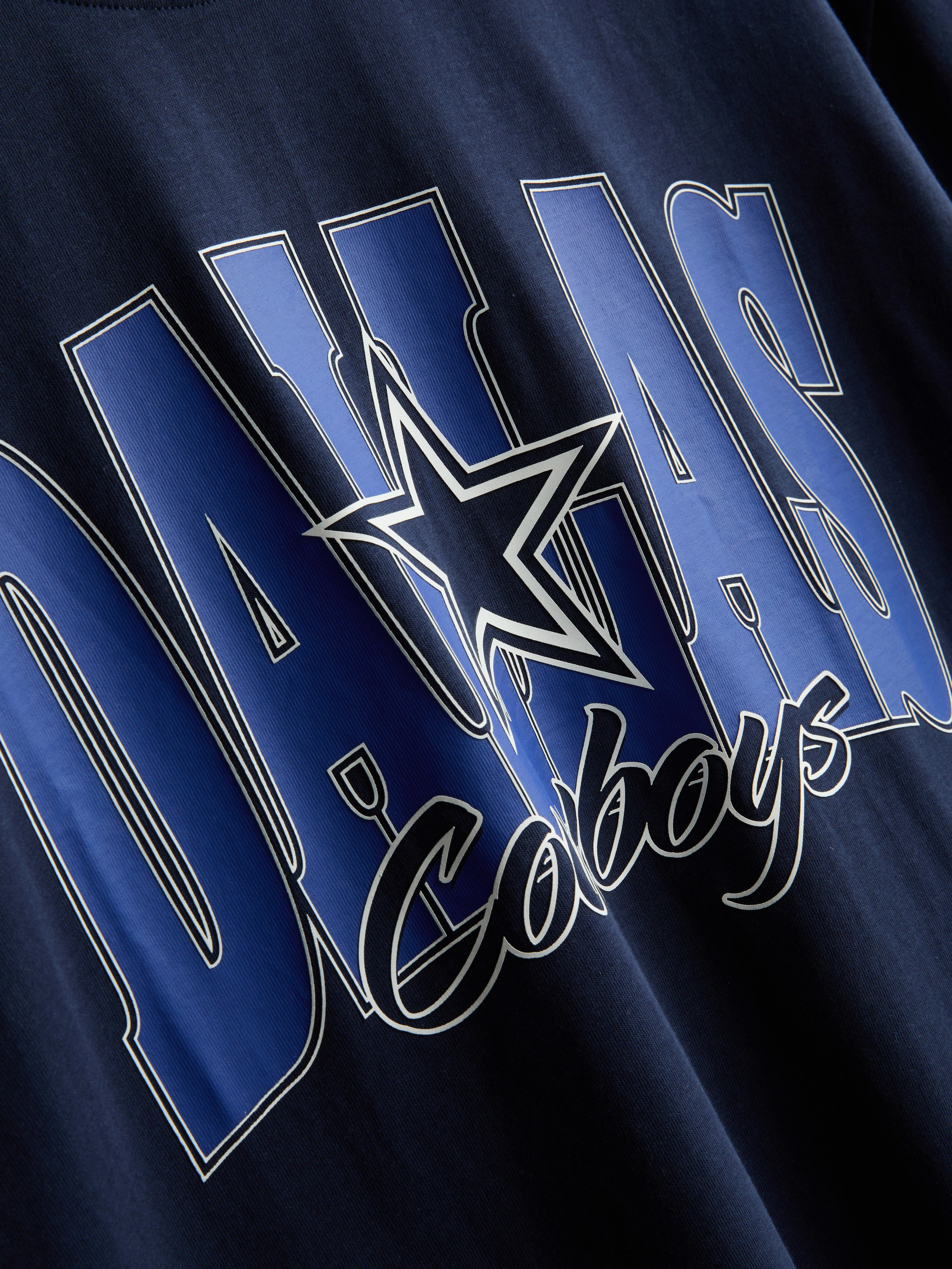 NFL Dallas Cowboys Pure Cotton Graphic T-Shirt - Navy