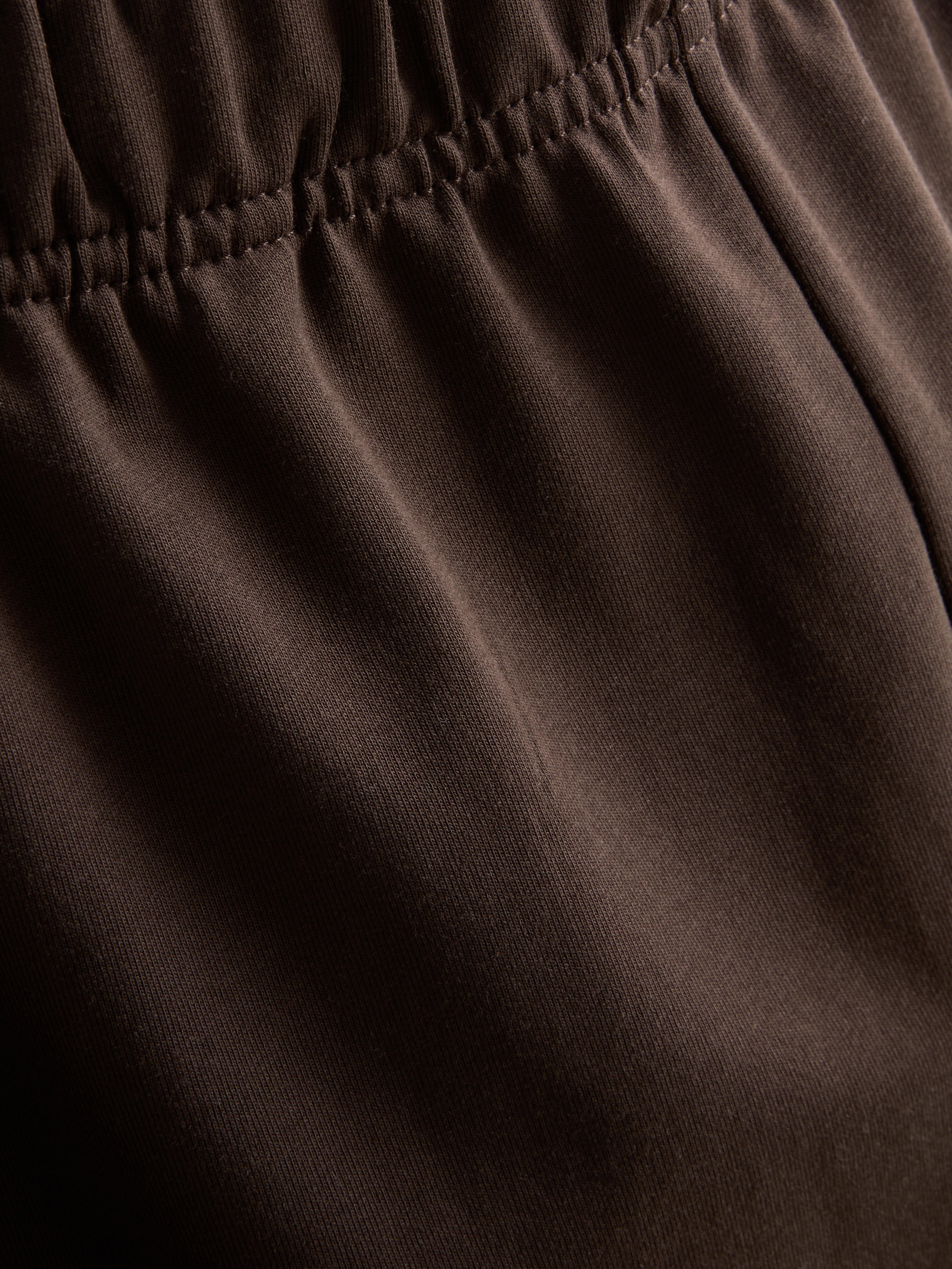 Cotton Rich Barrel Leg Joggers - Chocolate