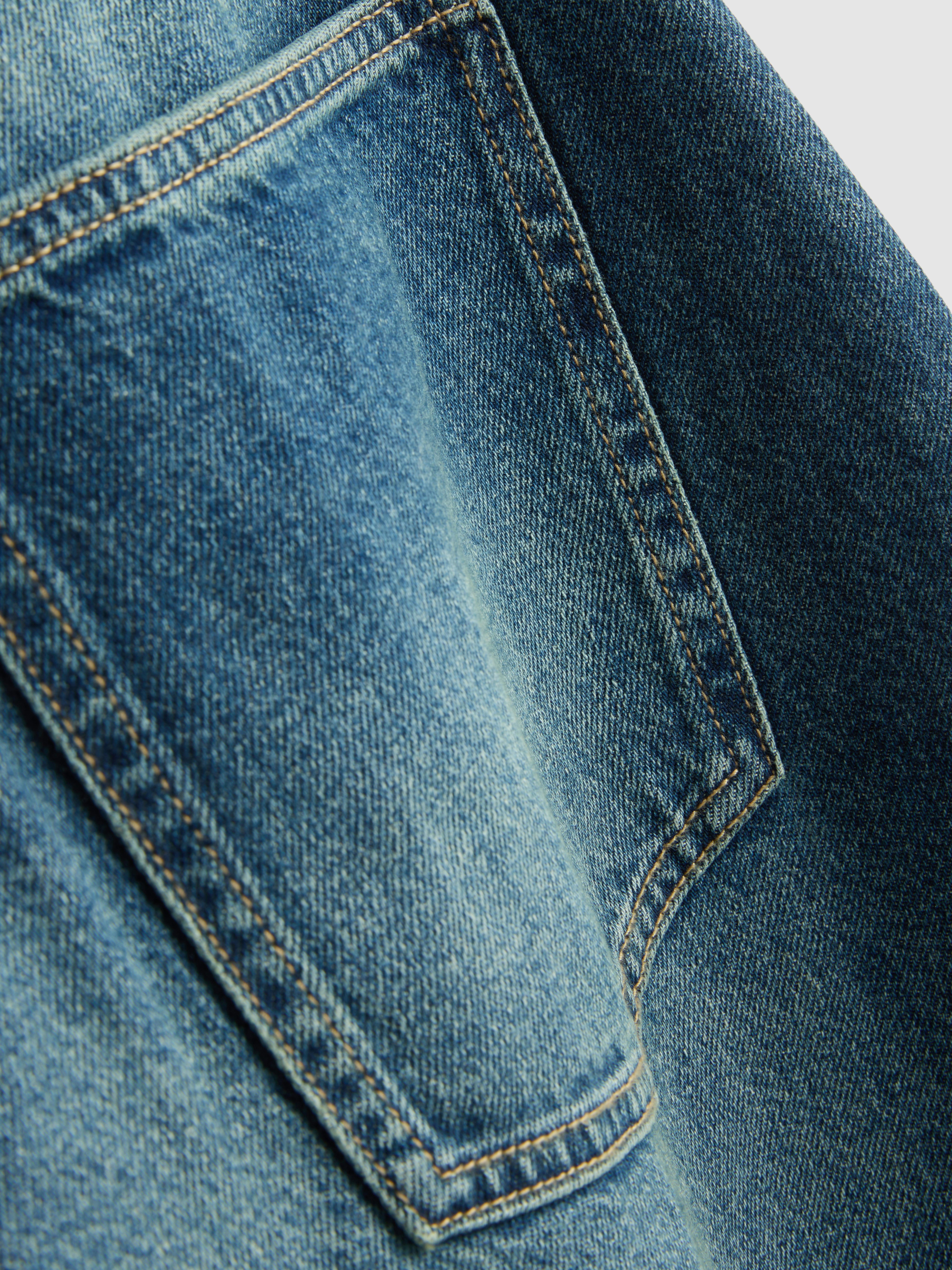 The Primark Scene | Cotton Denim Barrel-Leg Jeans - Blue Heather