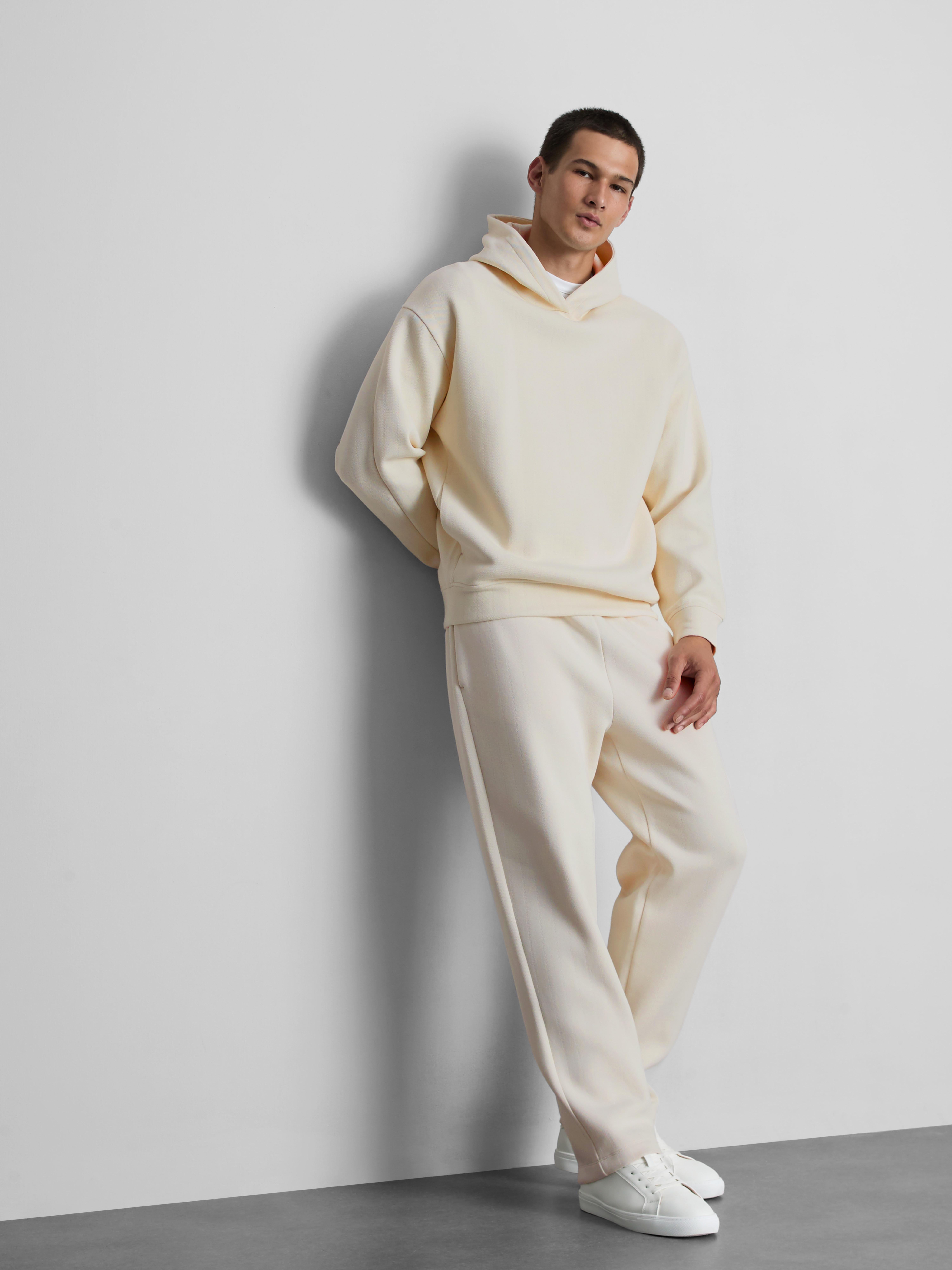 The Edit Textured Hoodie - Ivory
