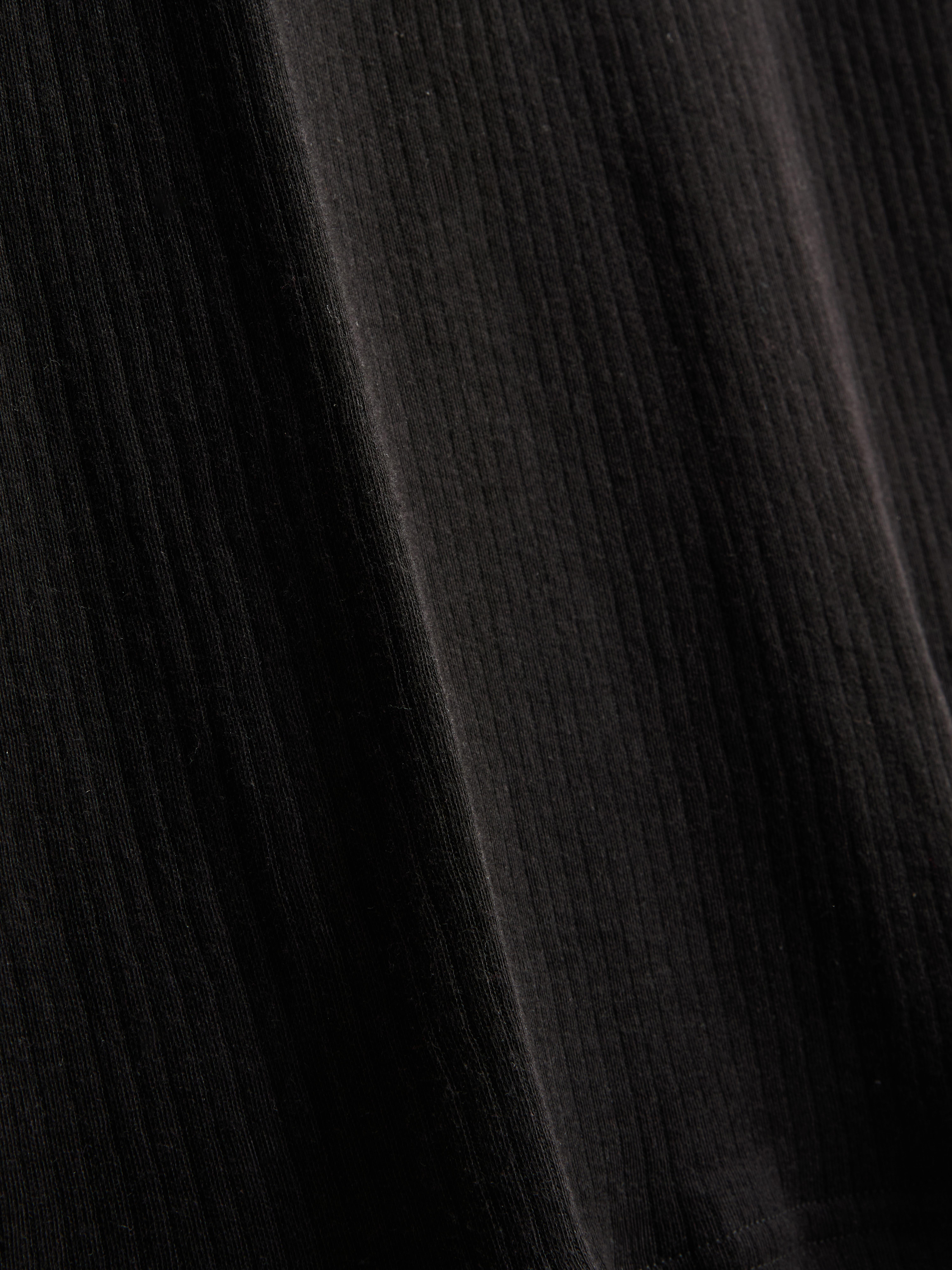 Heat IQ Warm Thermal Ribbed Top - Black