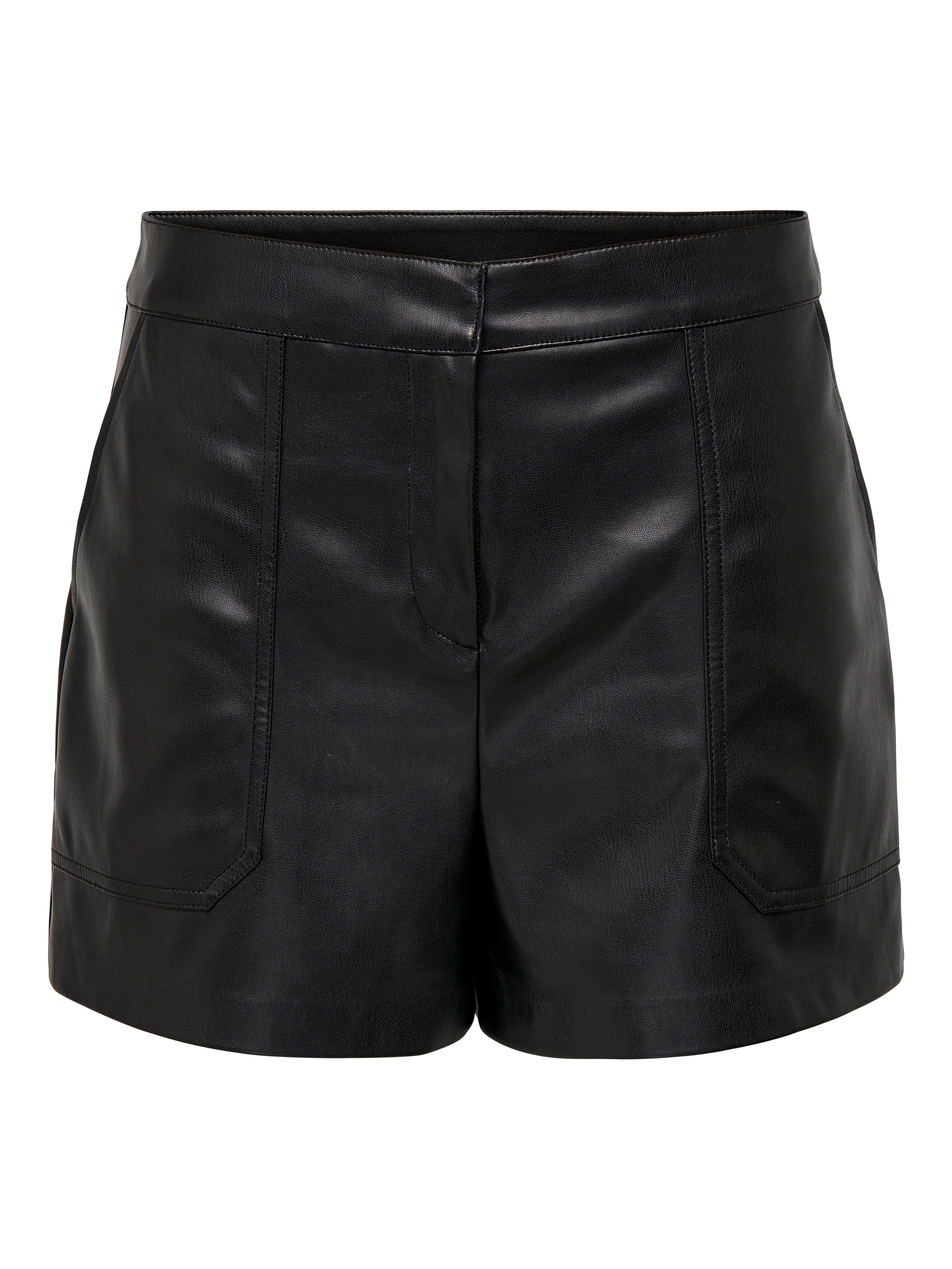 ONLTRICIA Mid waist Baggy Fit Shorts Black