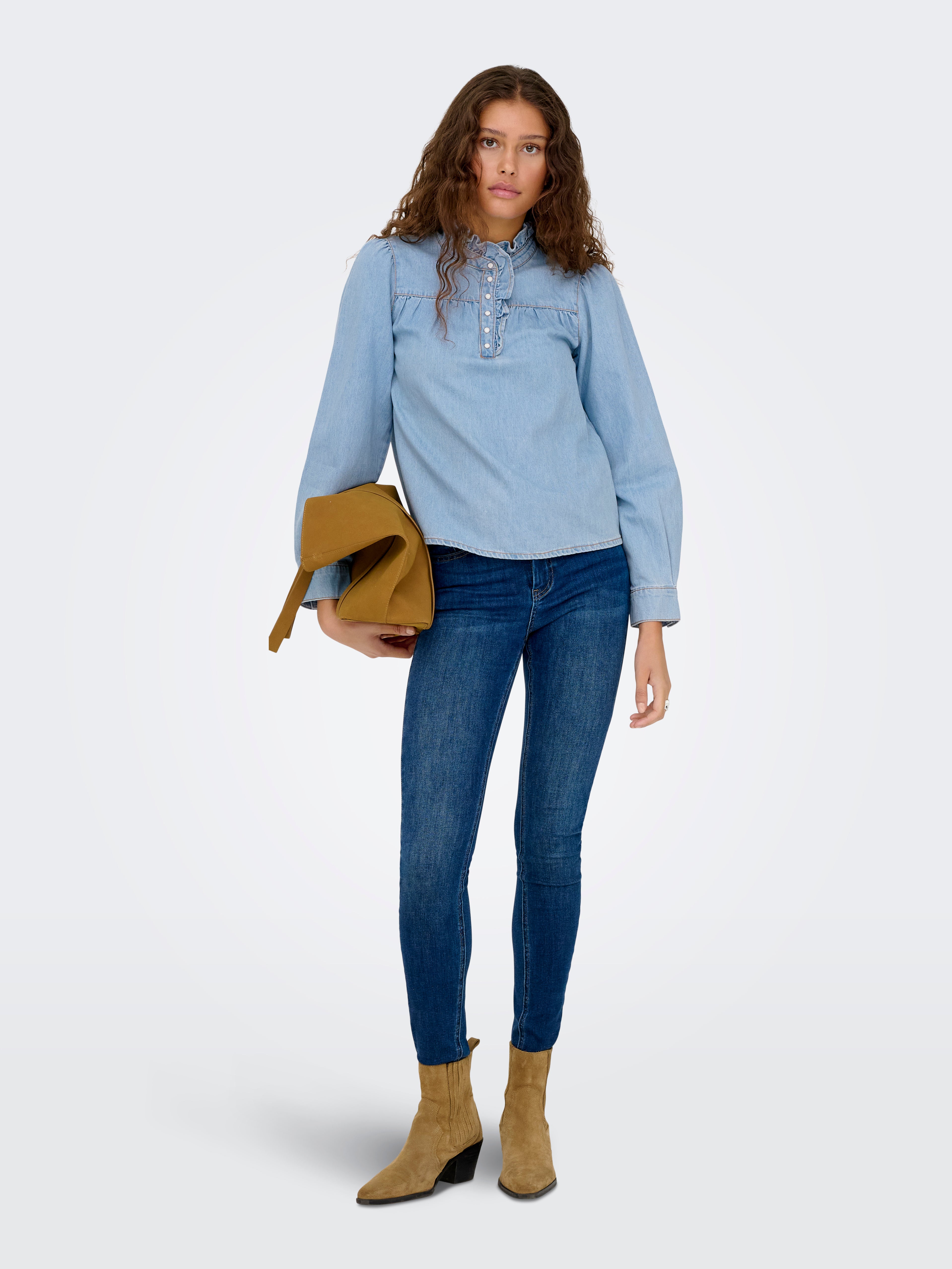 ONLLUCIA Denim shirt Light Blue Denim
