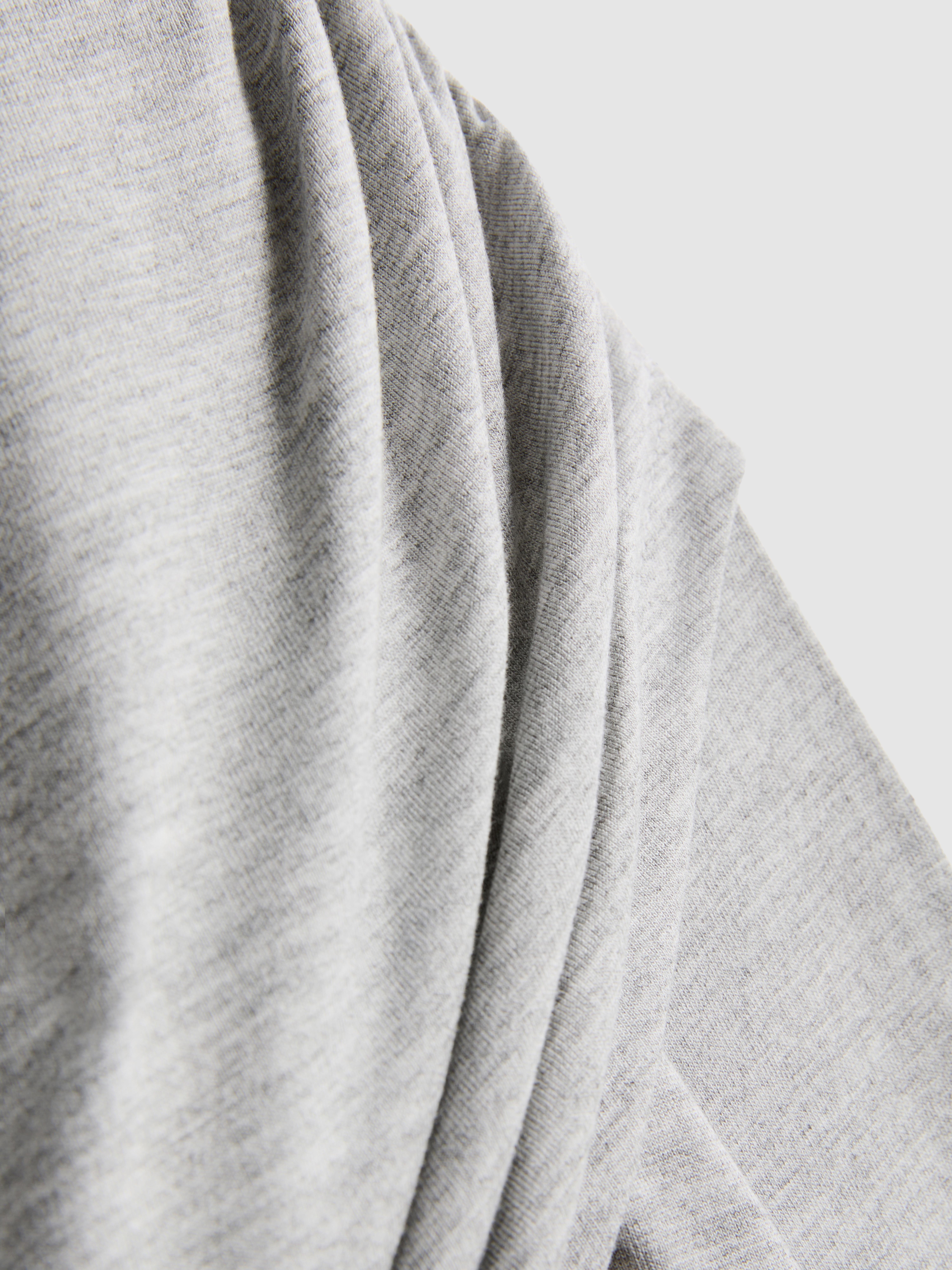 Paula Echevarría Draped Long-Sleeve Onesie - Gray Heather