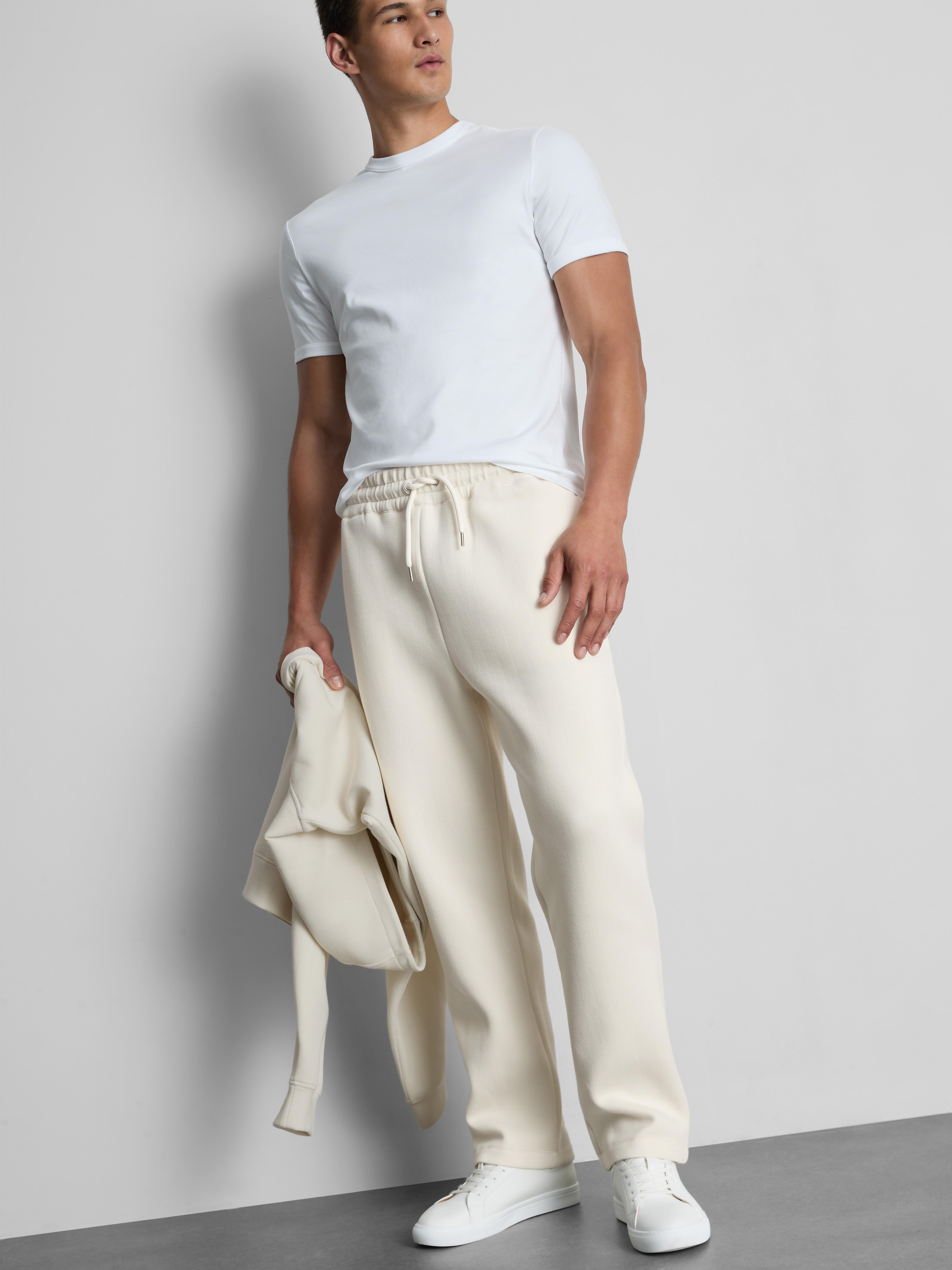 The Edit Drawstring Joggers - Ivory