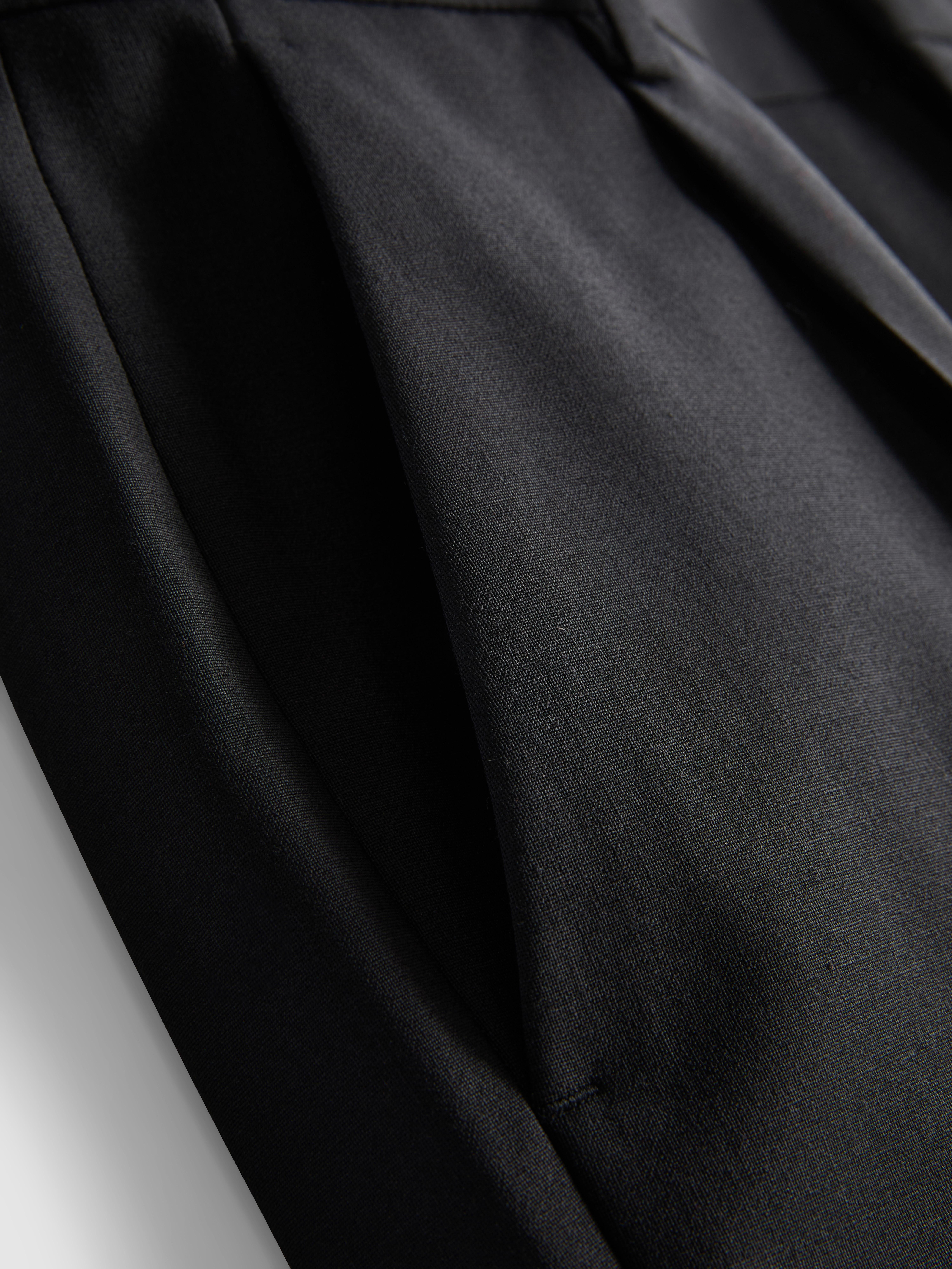 Regular Fit Classic Suit Pants - Black