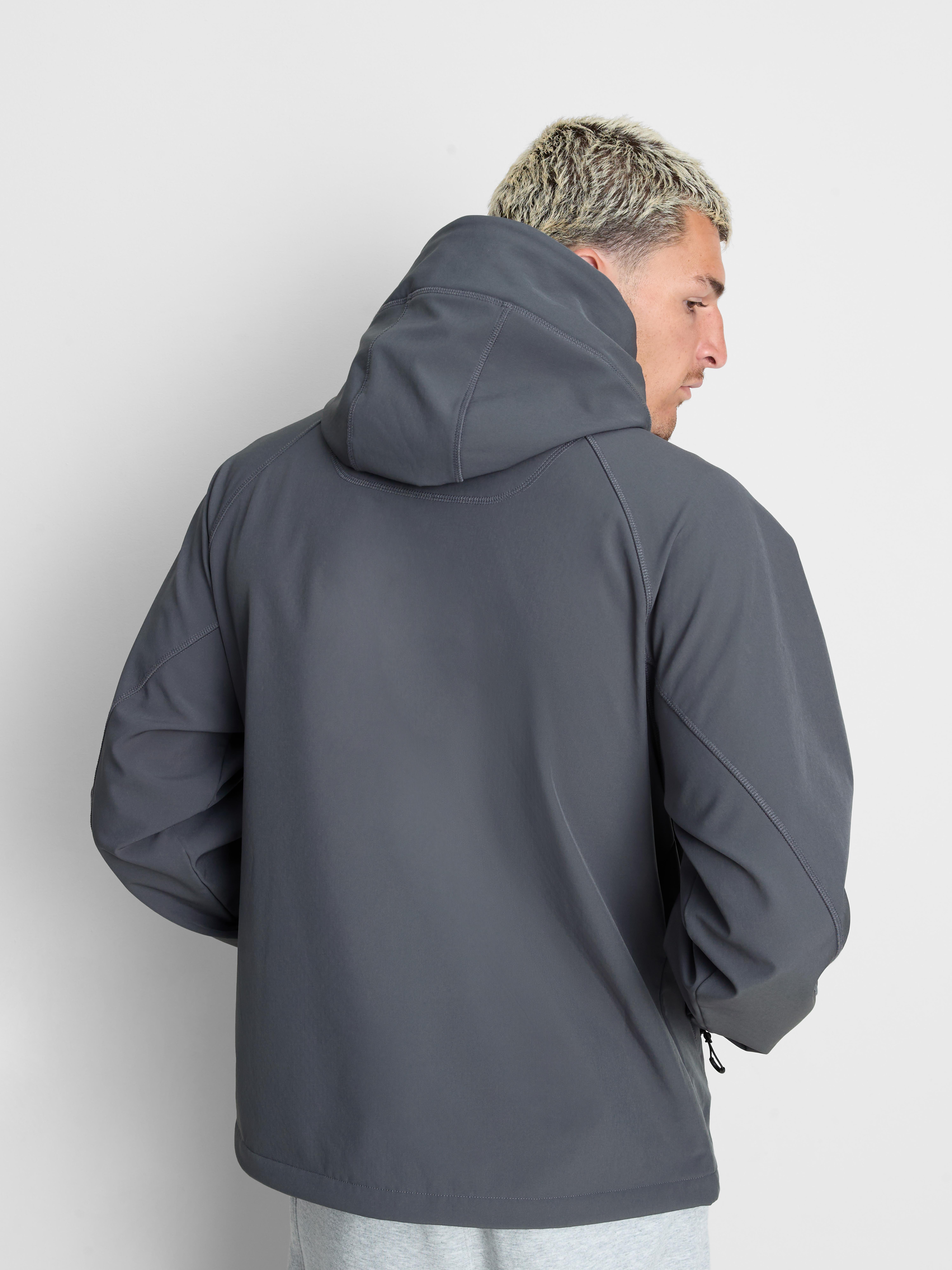 Zip-Up Hooded Performance Jacket - Blue