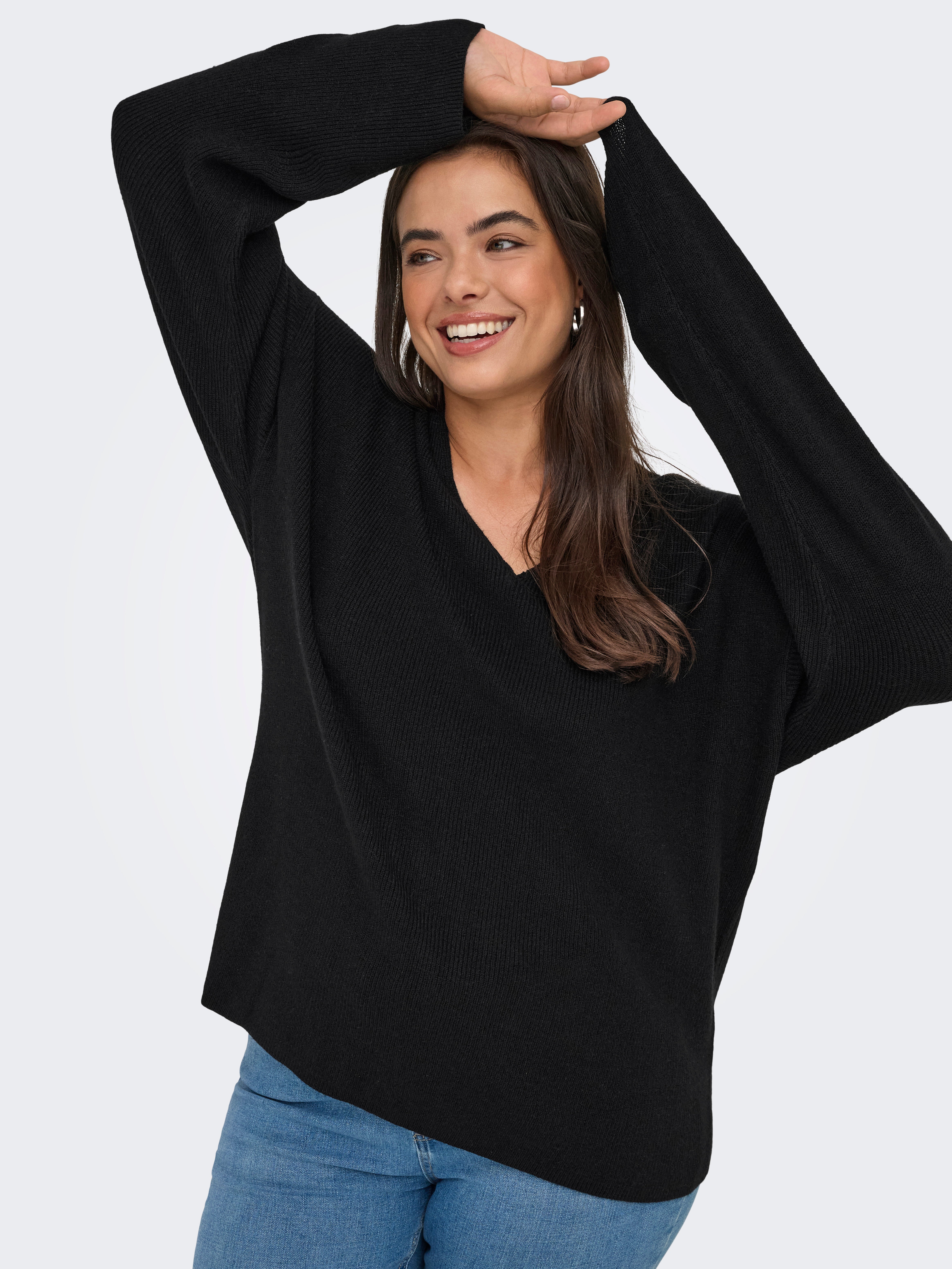 CARIBI Knitted pullover Black
