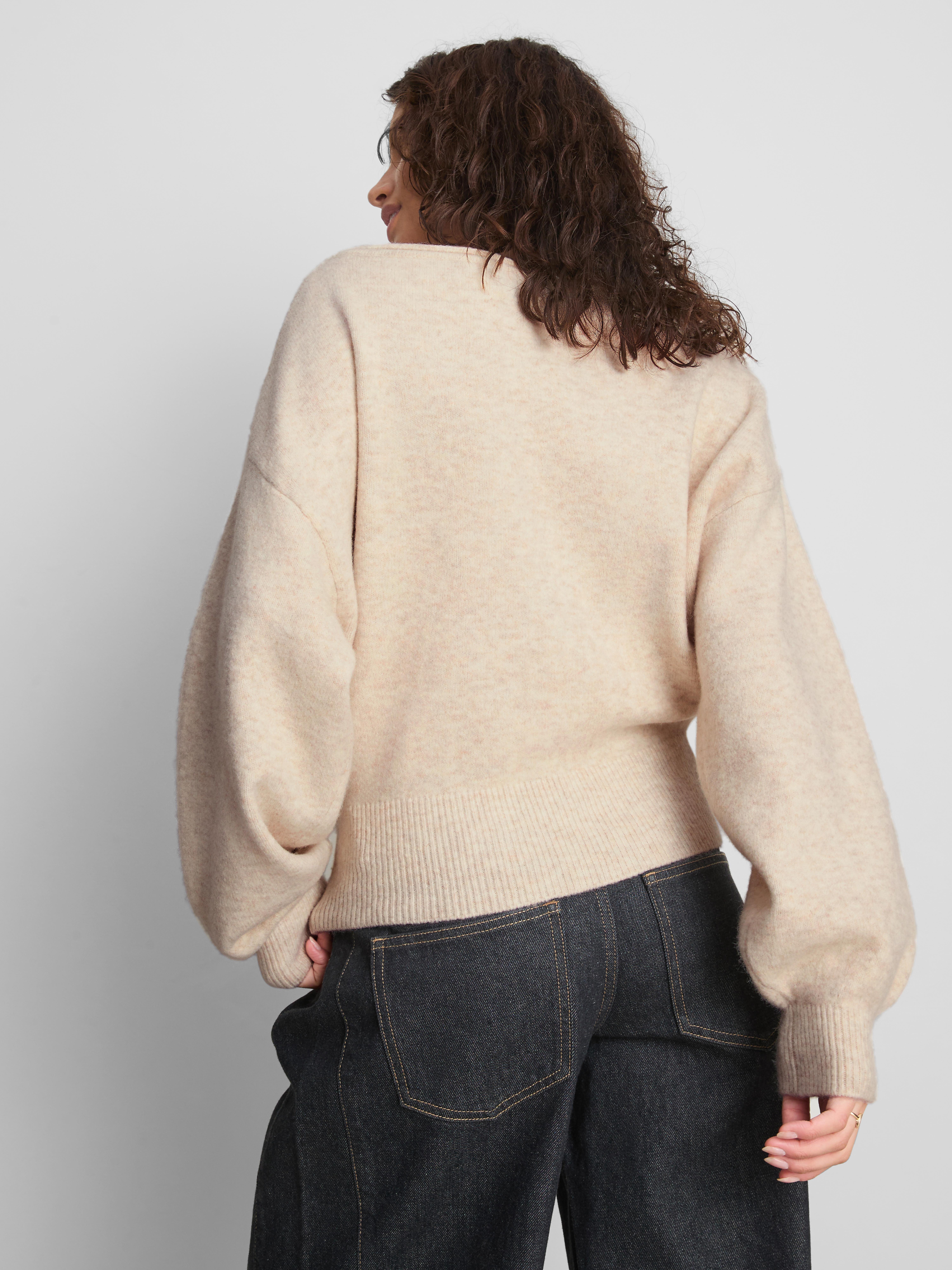 The Primark Scene | Off The Shoulder Knitted Sweater - Cream