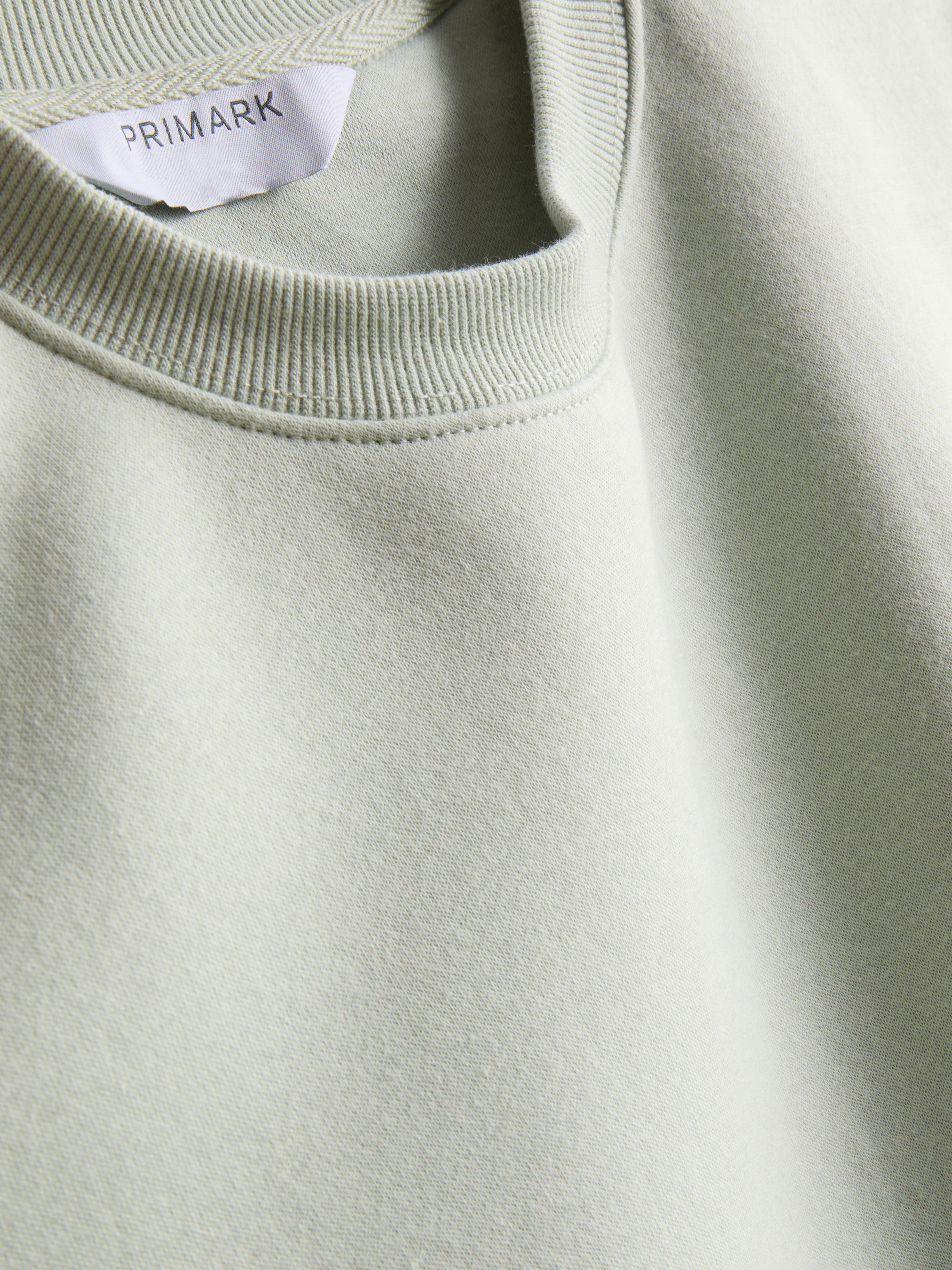 Essential Cotton Blend Sweatshirt - Light Green