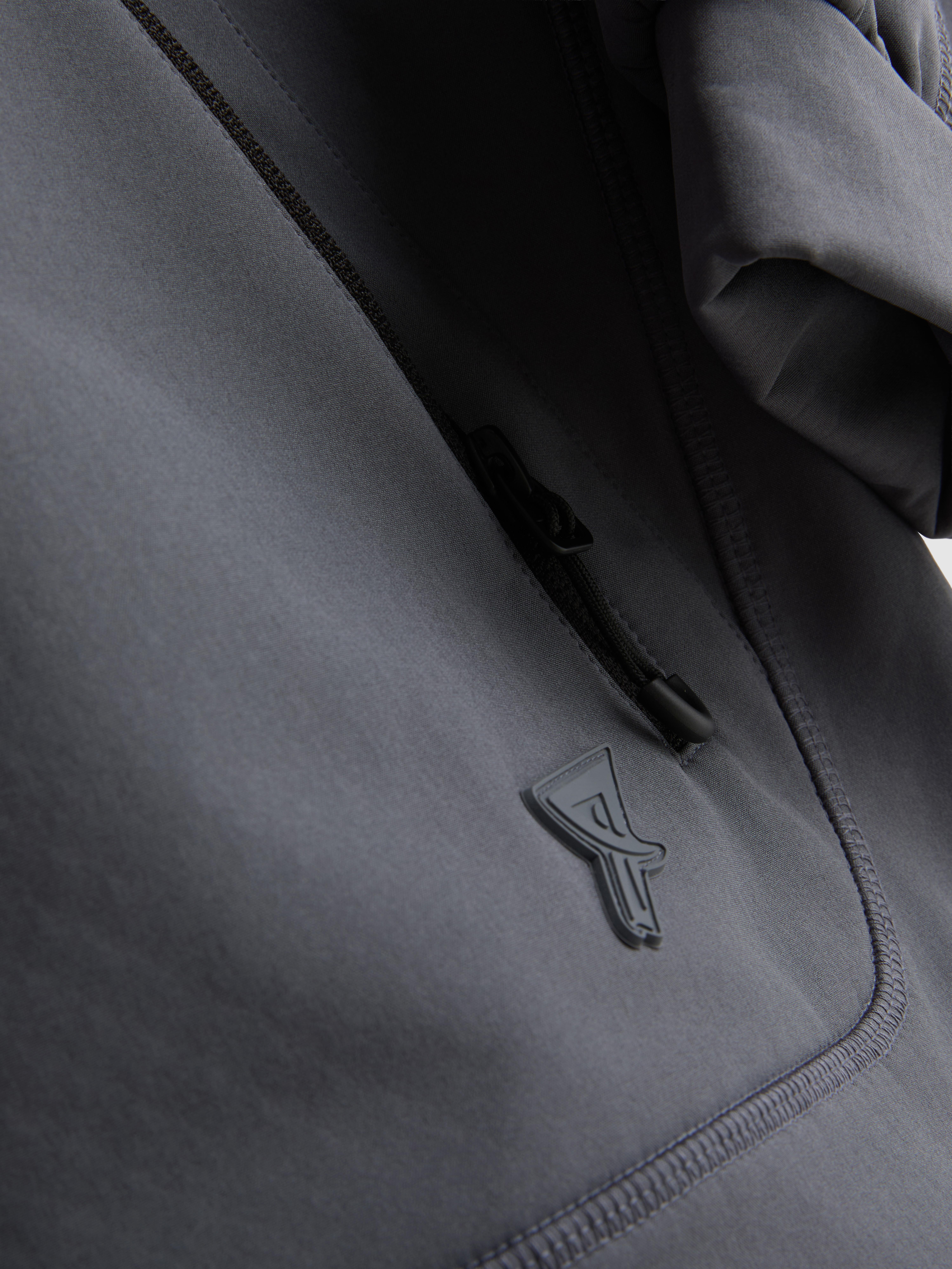 Zip-Up Hooded Performance Jacket - Blue