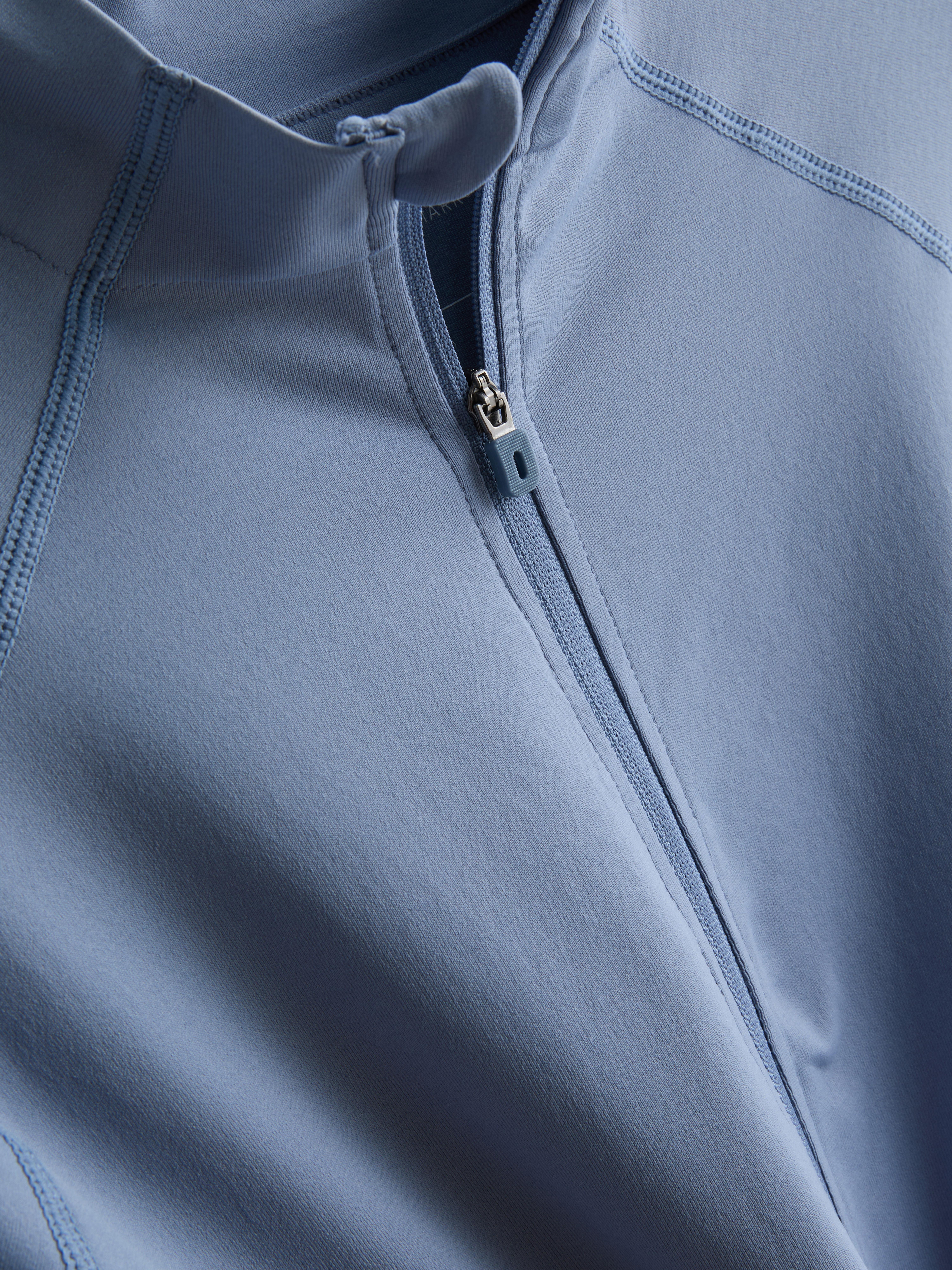 Super Soft Seamless Active Jacket - Mid Blue